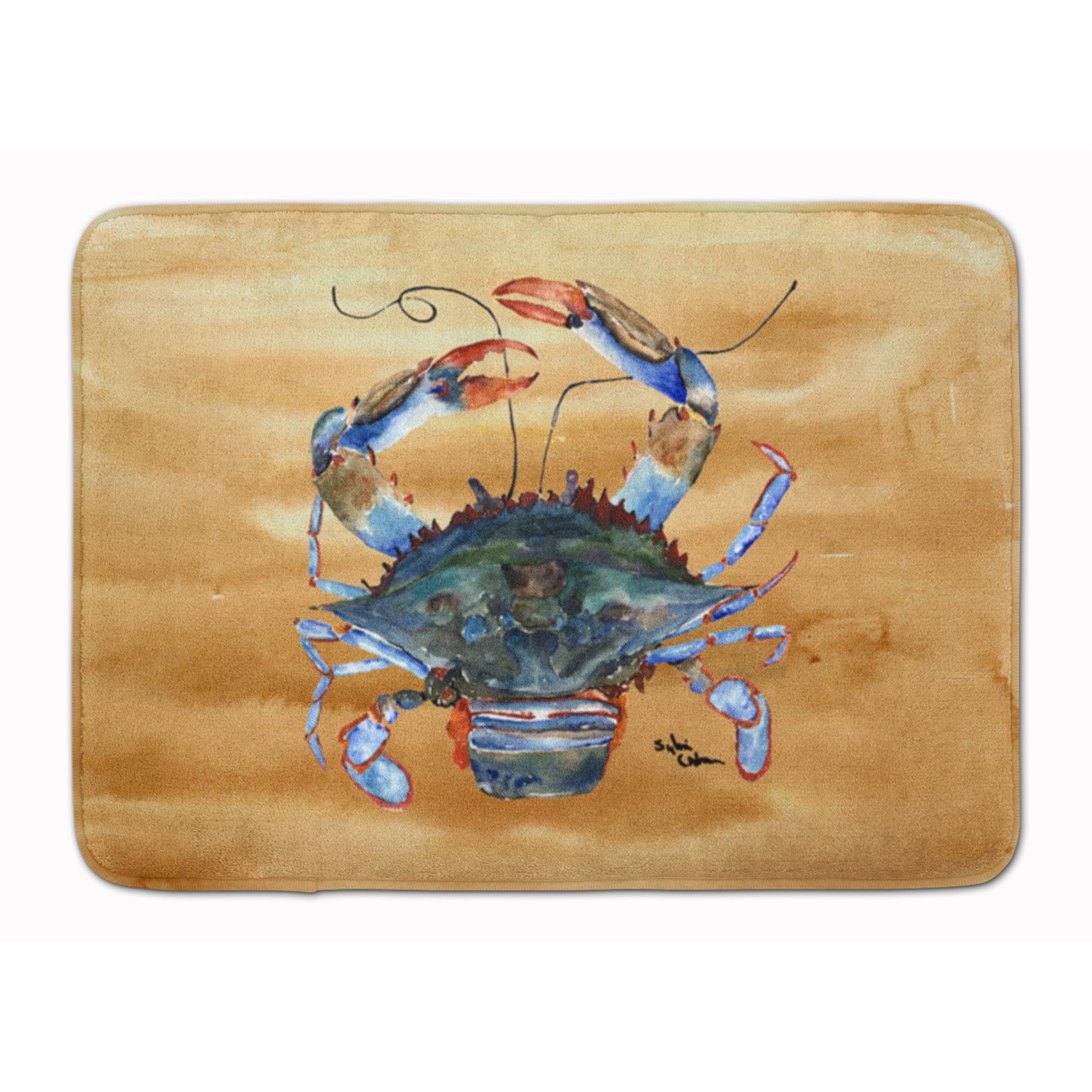 Carolines Treasures Crab Floor Mat, 19 x 27, Multicolor