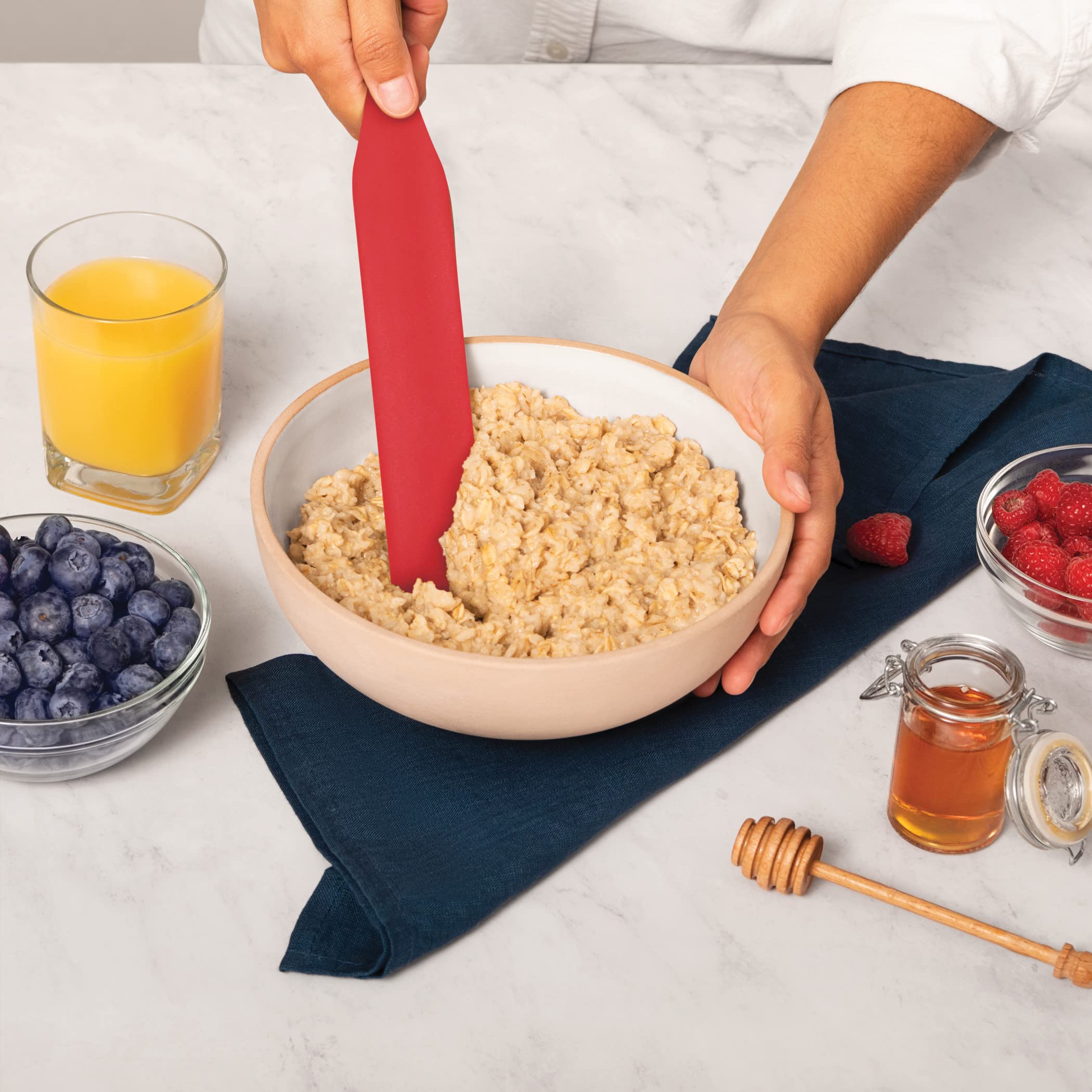 Mad Hungry 4-Piece Silicone Spurtle Set, Large, Multicolor, Model MH PKA 47578