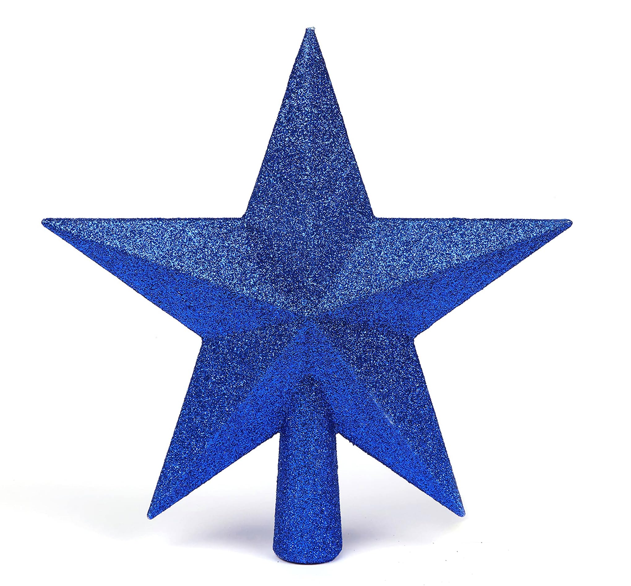YYCRAFT Glitter Star Tree Topper Christmas Decoration-8 Inch,Royal