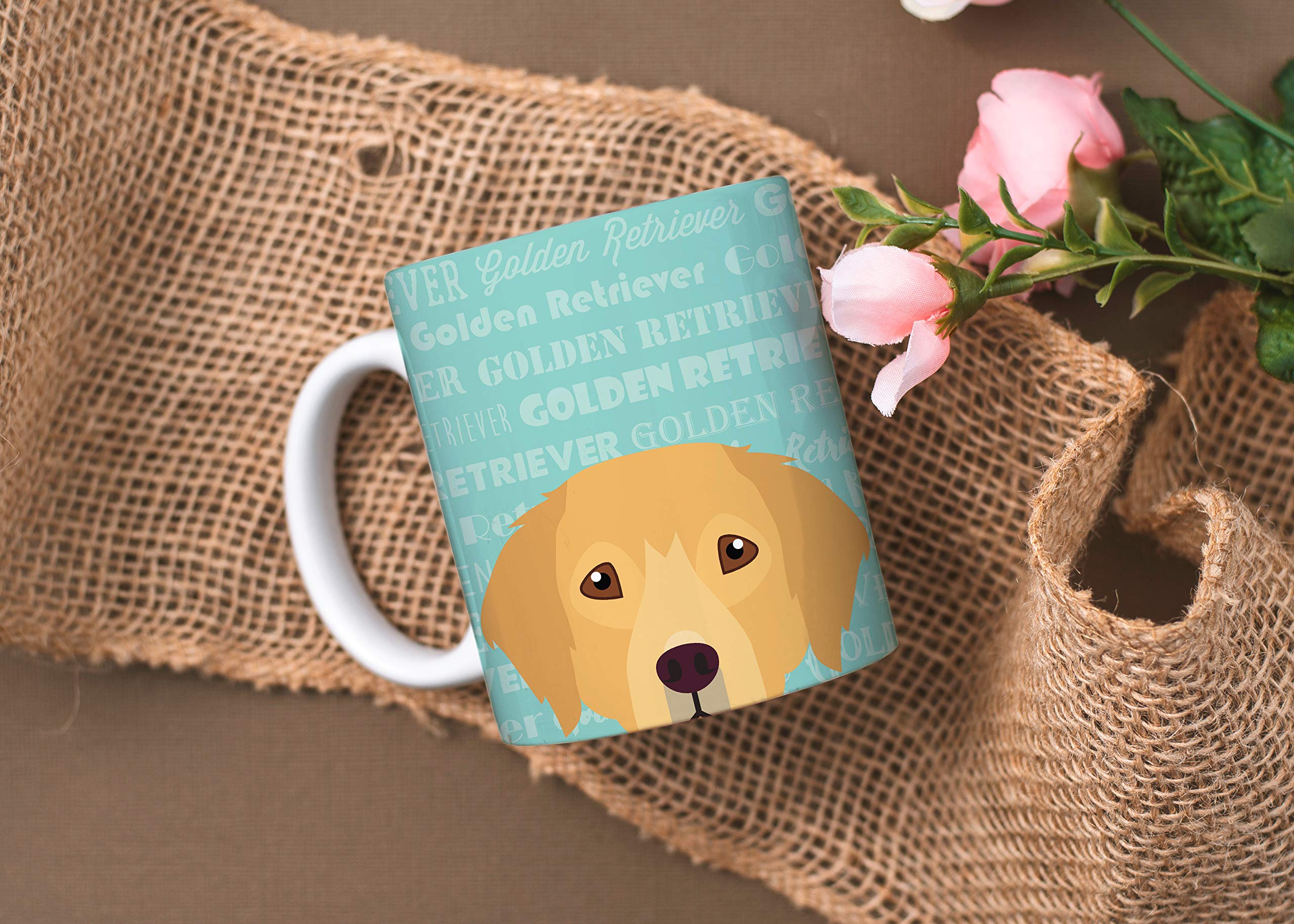 Mystic Sloth Adorable Dog Breed Design 11Oz Ceramic Coffee Mug (Golden Retriever)