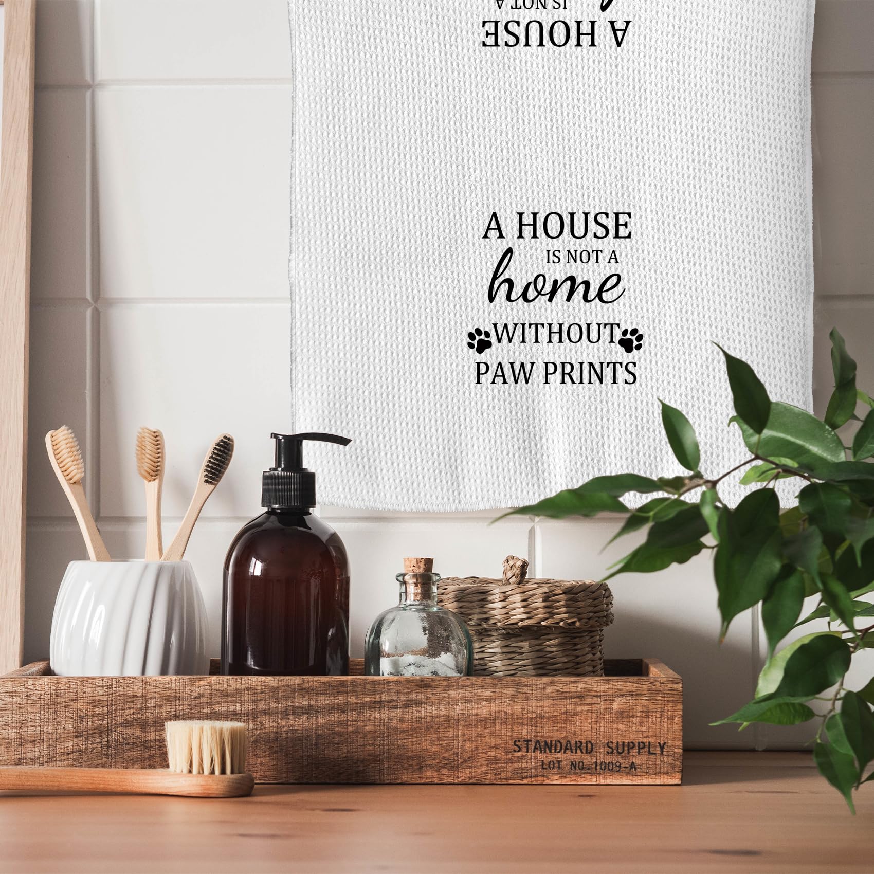 TNUW Dog Themed Gifts Kitchen Towels 16 24 , Dogs Mom Gifts for Women, Dog Decorations for The Home, House Warming Gifts New H