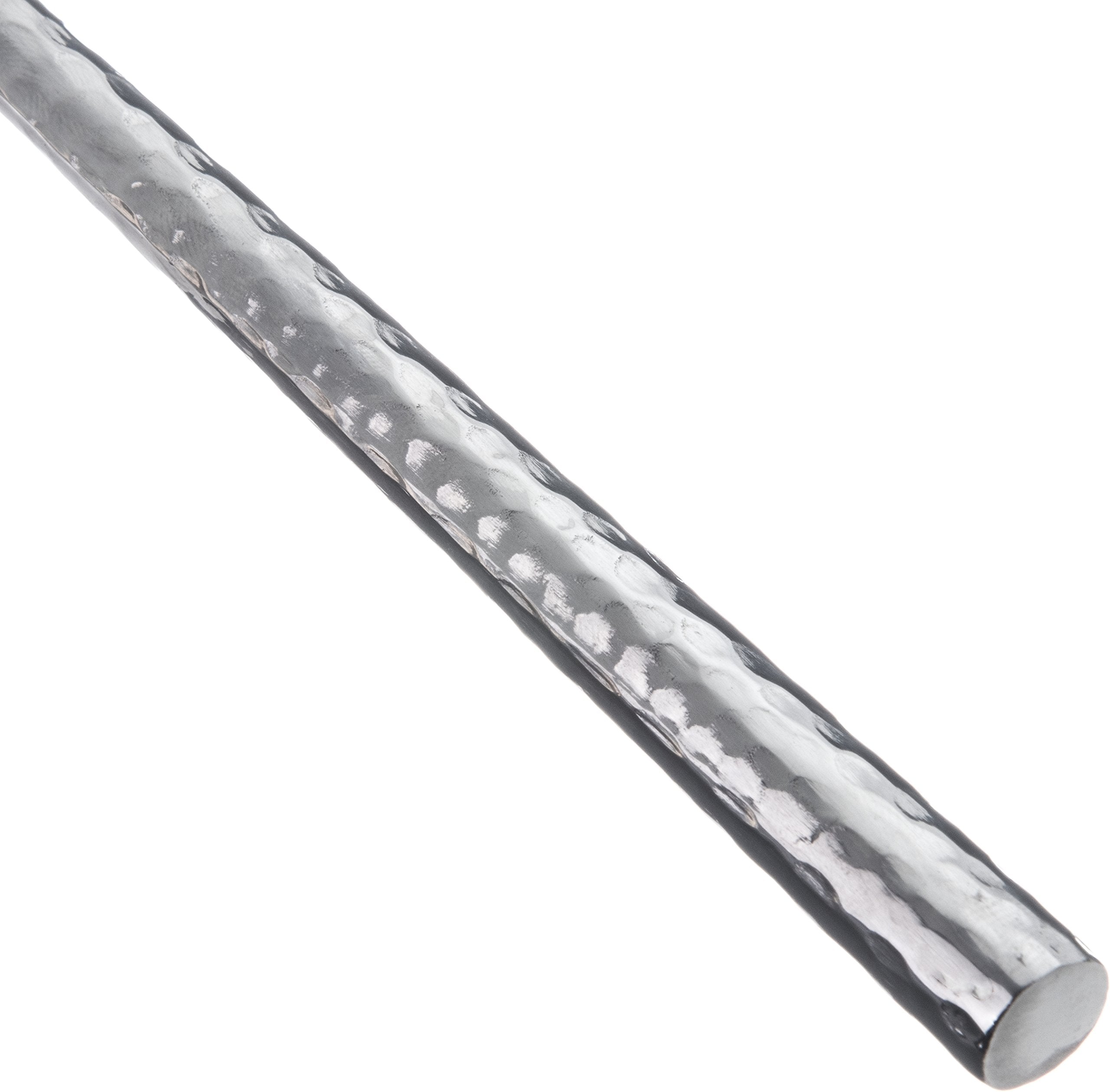 Carlisle FoodService Products Hammered Stainless Steel Serving Spoon, 12", Red, Model 60200-E, 1 Count