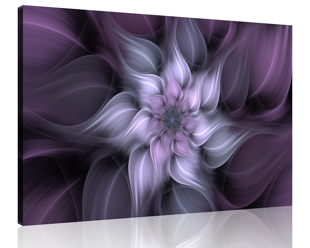 Tutubeer 1 Panel Bauhinia Chinese Redbud Purple Flower Plant Botany Picture Flower Artwork Oil Painting On Canvas Stretched And