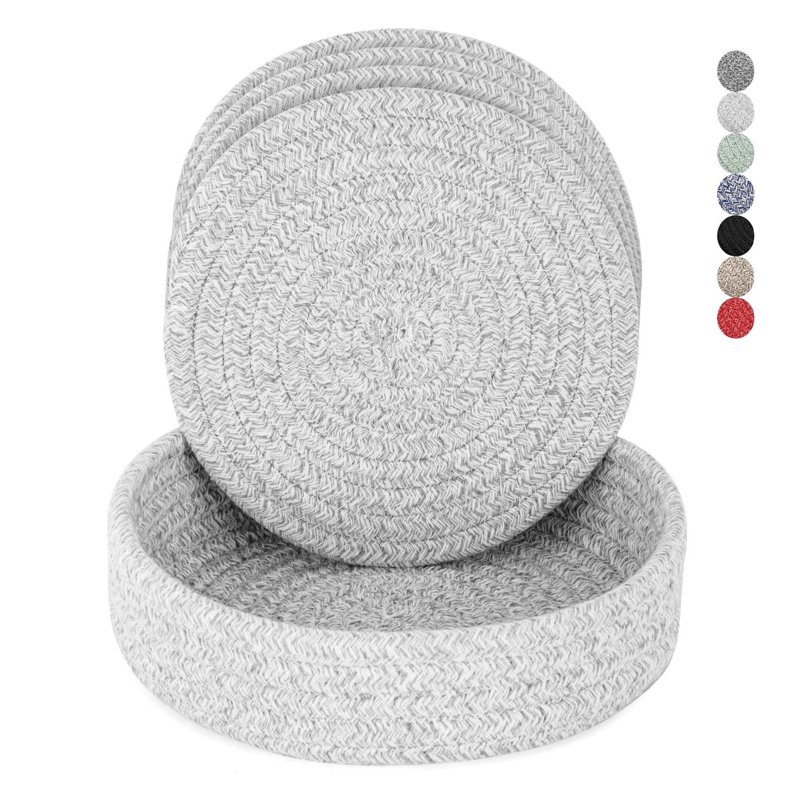 Trivets For Hot Dishes, Trivets For Hot Pots And Pans, Hot Pads For Countertops, Coasters 4 Pcs And Storage Basket 1 Pack, Pot H