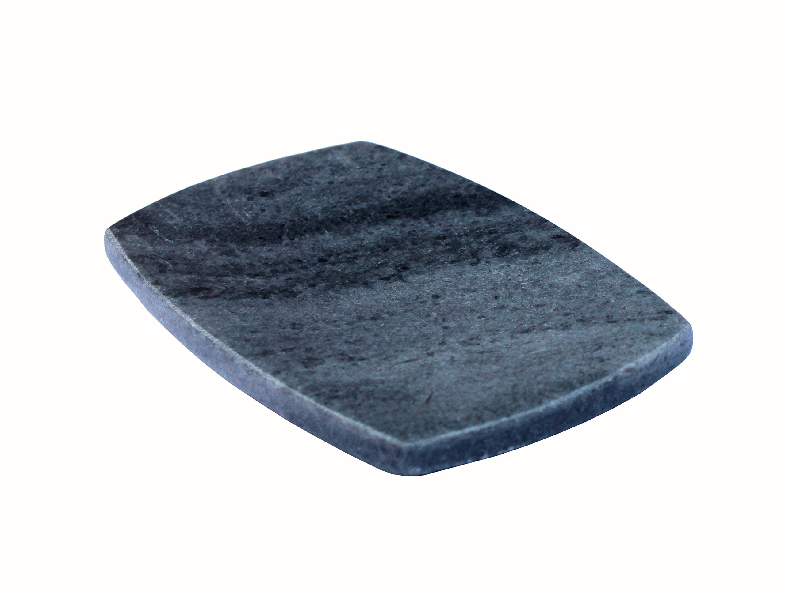 Kleo Natural Stone Soap Dish Or Bath Accessories For Bath Tub Or Wash Basin (Black With Natural Lines)