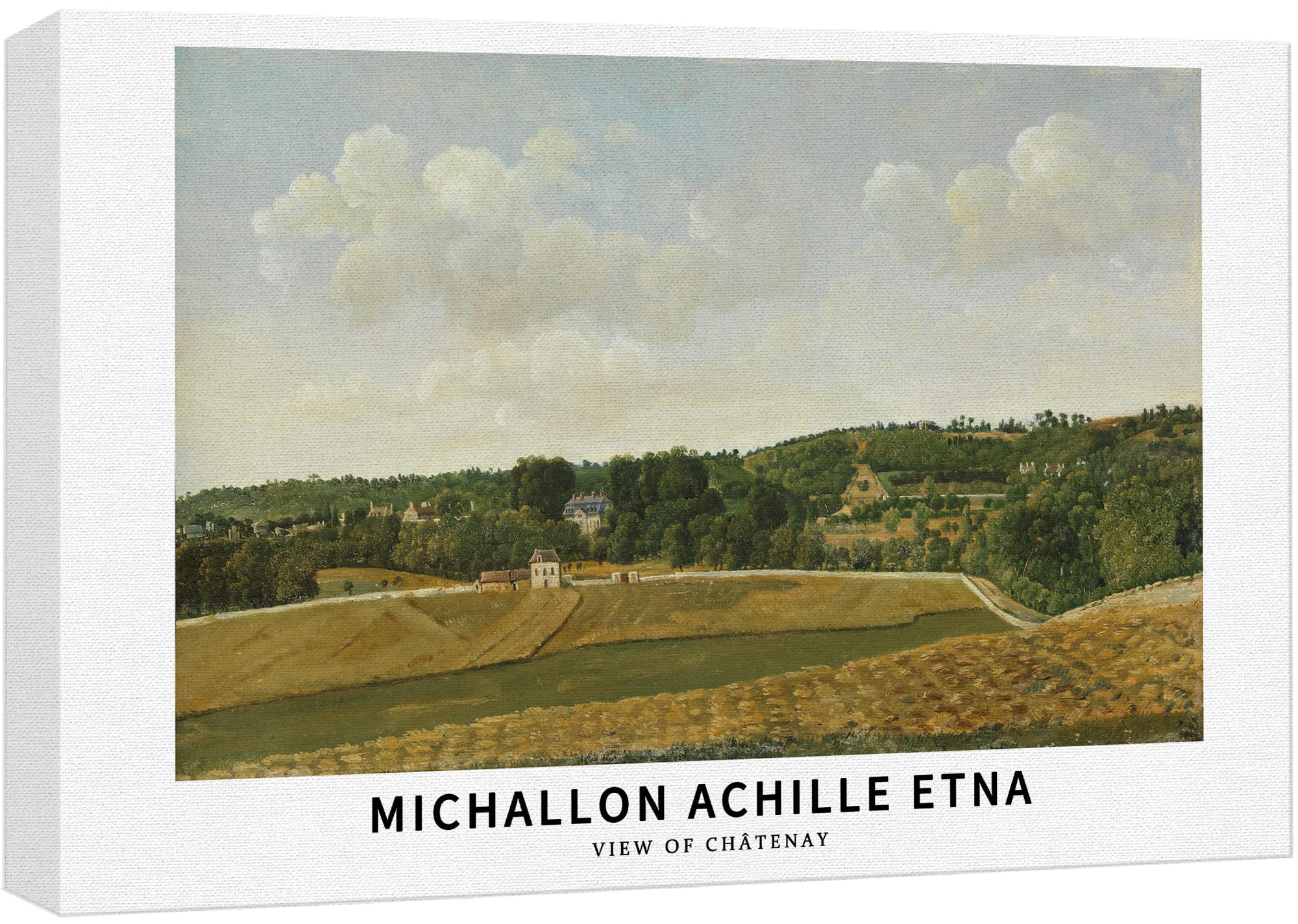 Wall26 Canvas Print Wall Art View Of Chatenay France By Michallon Etna Historic Classical Illustrations Fine Art Decorative Vint