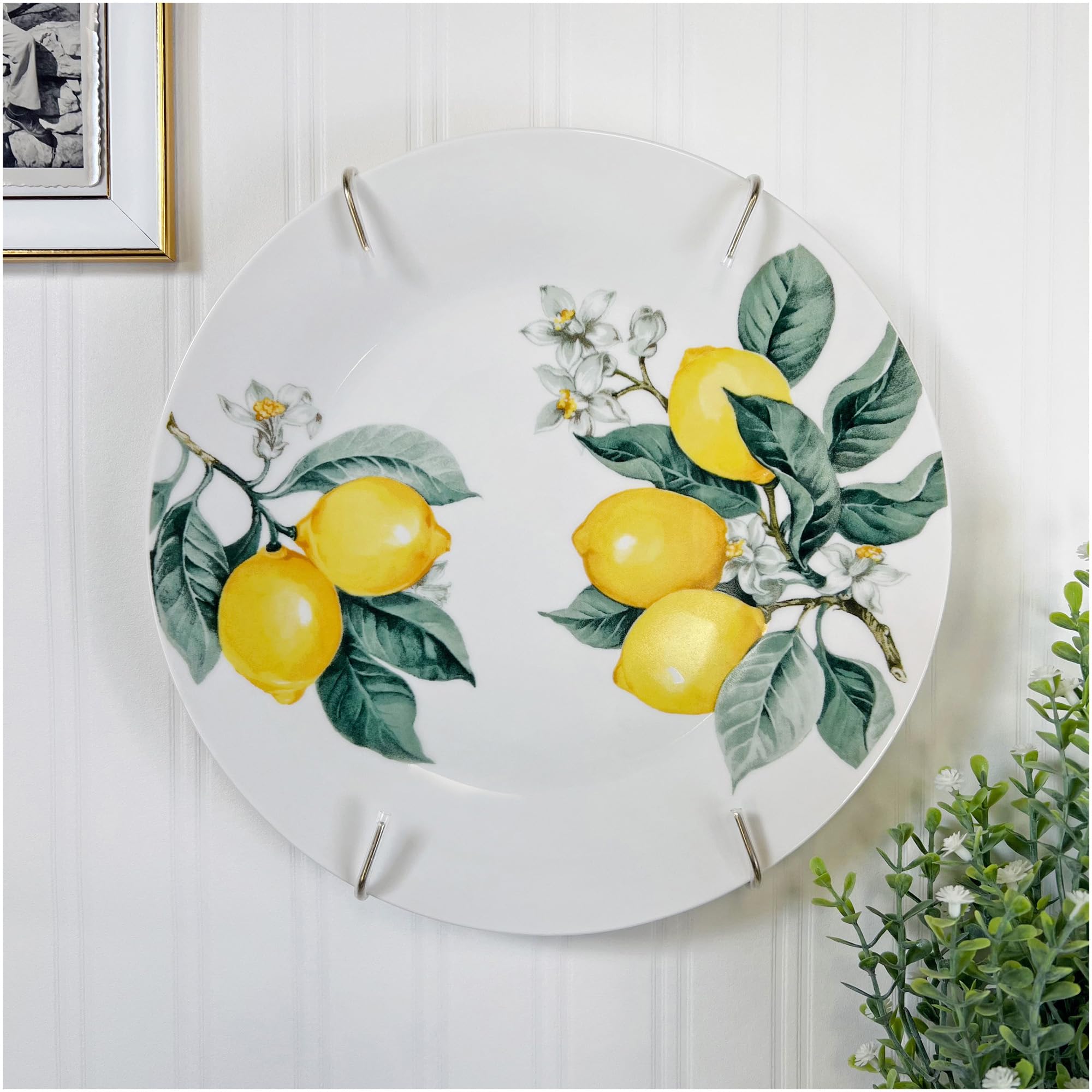 Plymor Gold Finish Wall Mountable Tray And Platter Hanger, 8.25'' H X 4.75'' W X 0.875'' D (For Trays Or Platters 10'' - 16'')