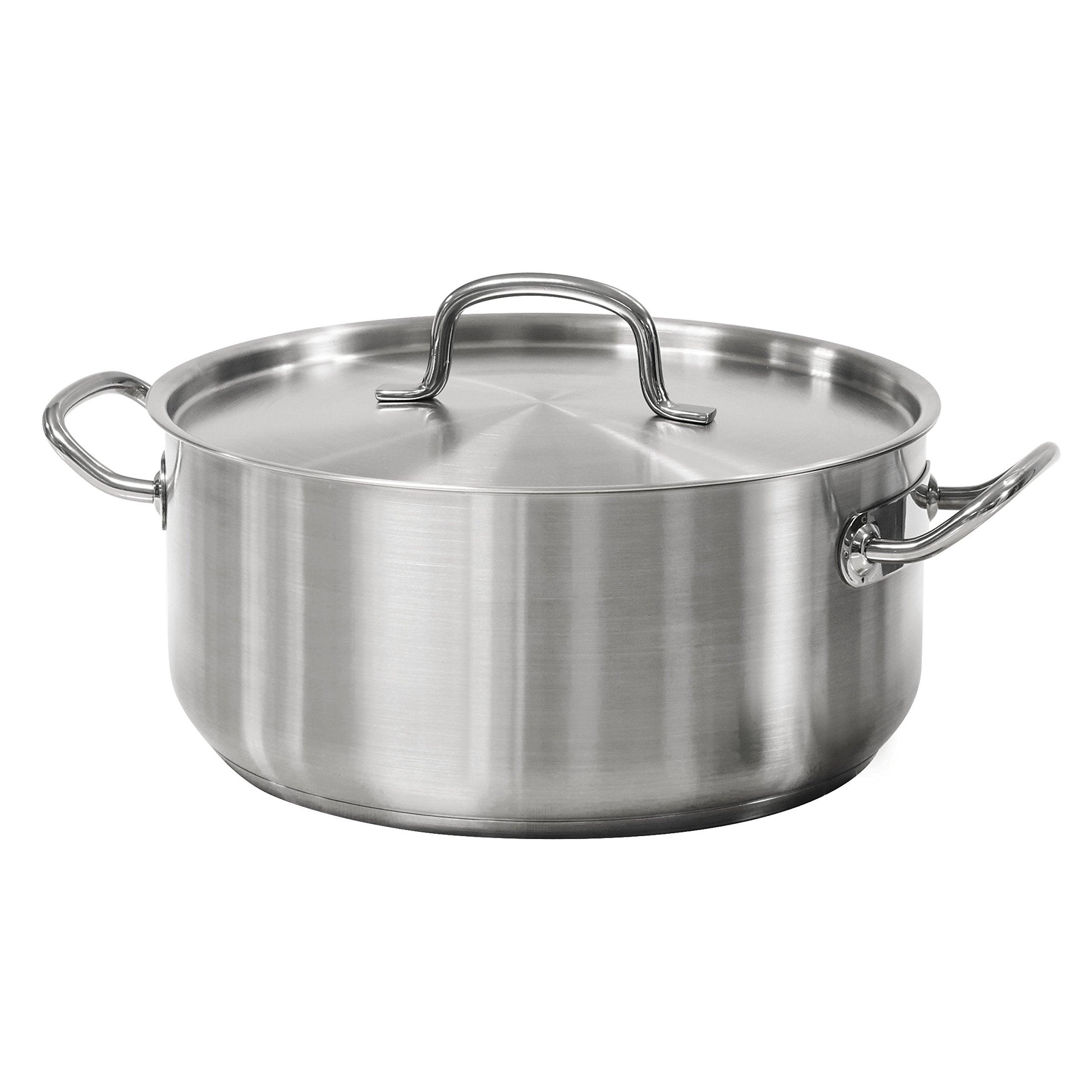 Tramontina Covered Dutch Oven Pro-Line Stainless Steel 9-Quart, 80117/576Ds