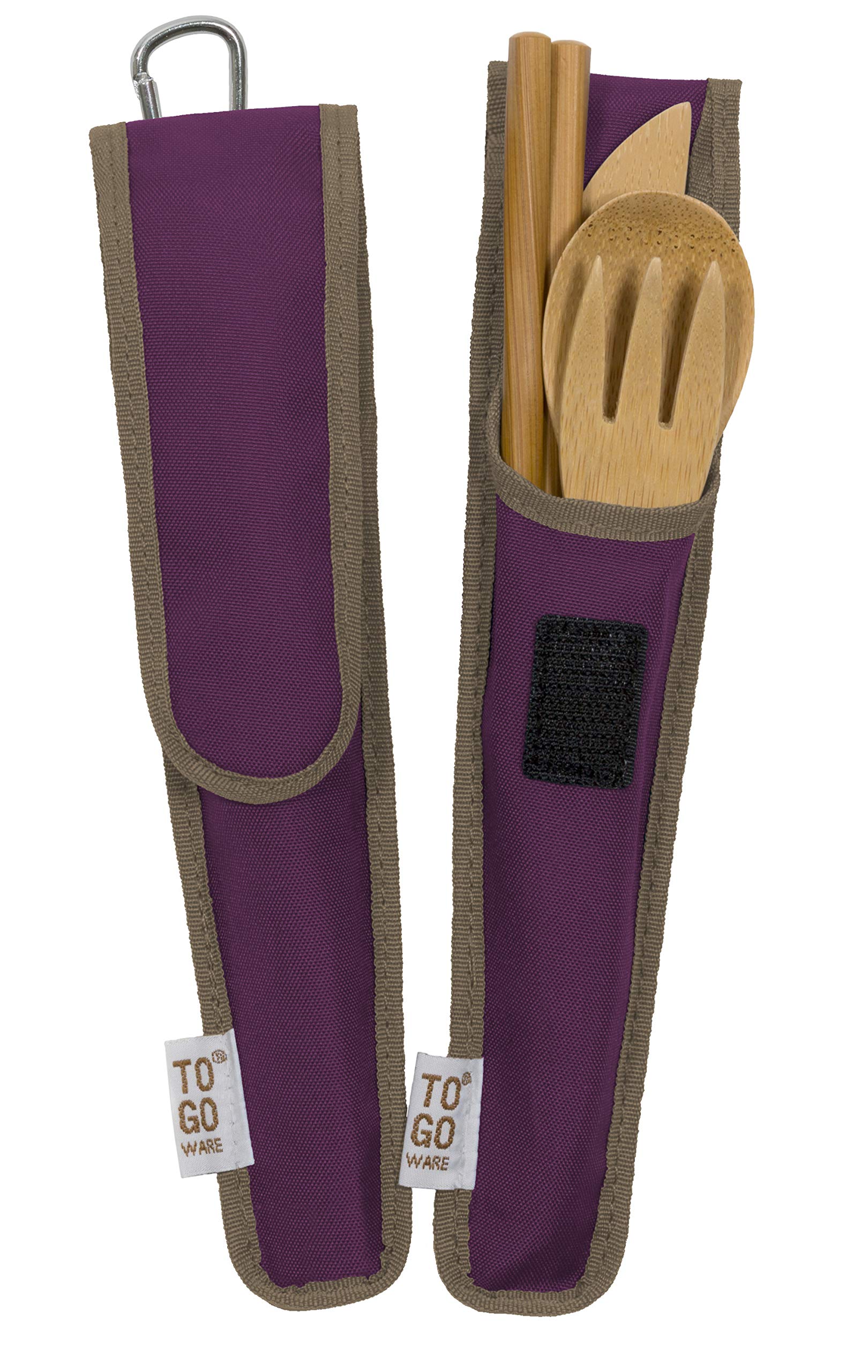 To Go Ware Bamboo Utensil Set Mulberry Dark Purple, 1 Ea