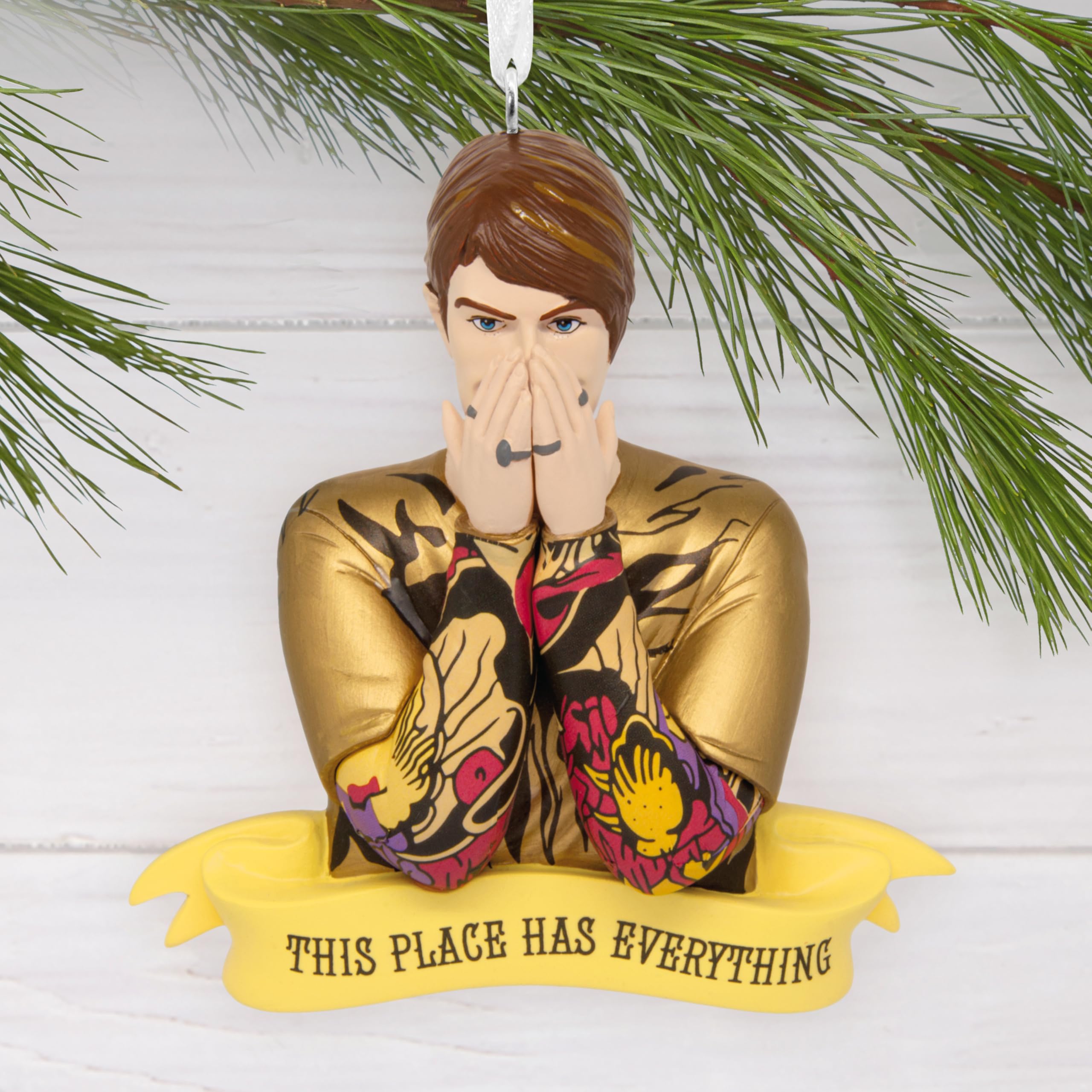 Hallmark Stefon Christmas Ornament, SNL 50th Gifts, Resin, Saturday Night Live Design, Model 3HCM4841
