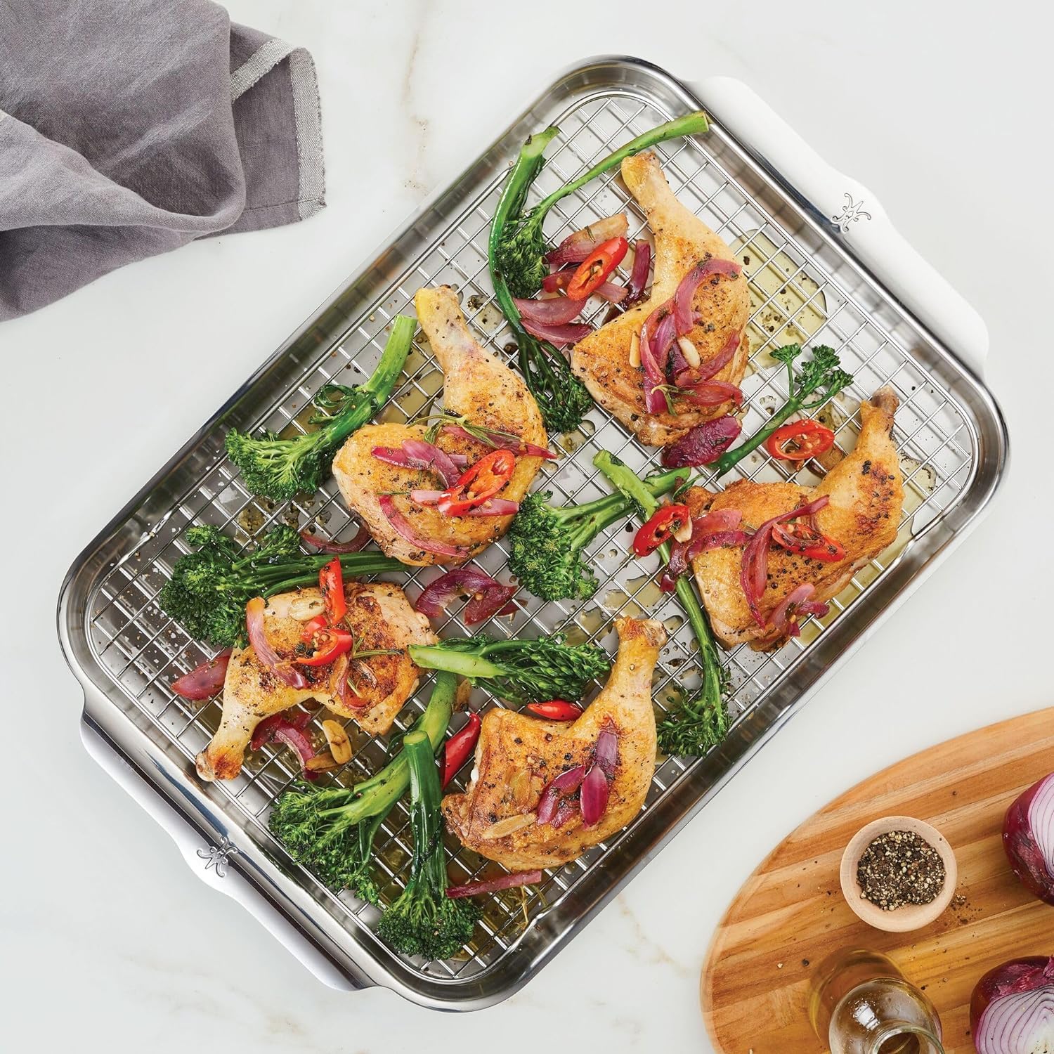 Hestan - Ovenbond Collection - Stainless Steel Half Sheet Pan Racks, 2-Pieces