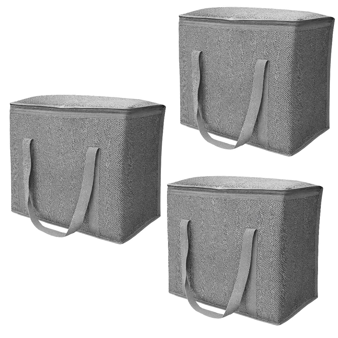 DURASACK Large Insulated Food Delivery Bag - 16x9x13 Reusable Thermal Tote for Hot & Cold Transport - Lightweight Grocery, Lunch