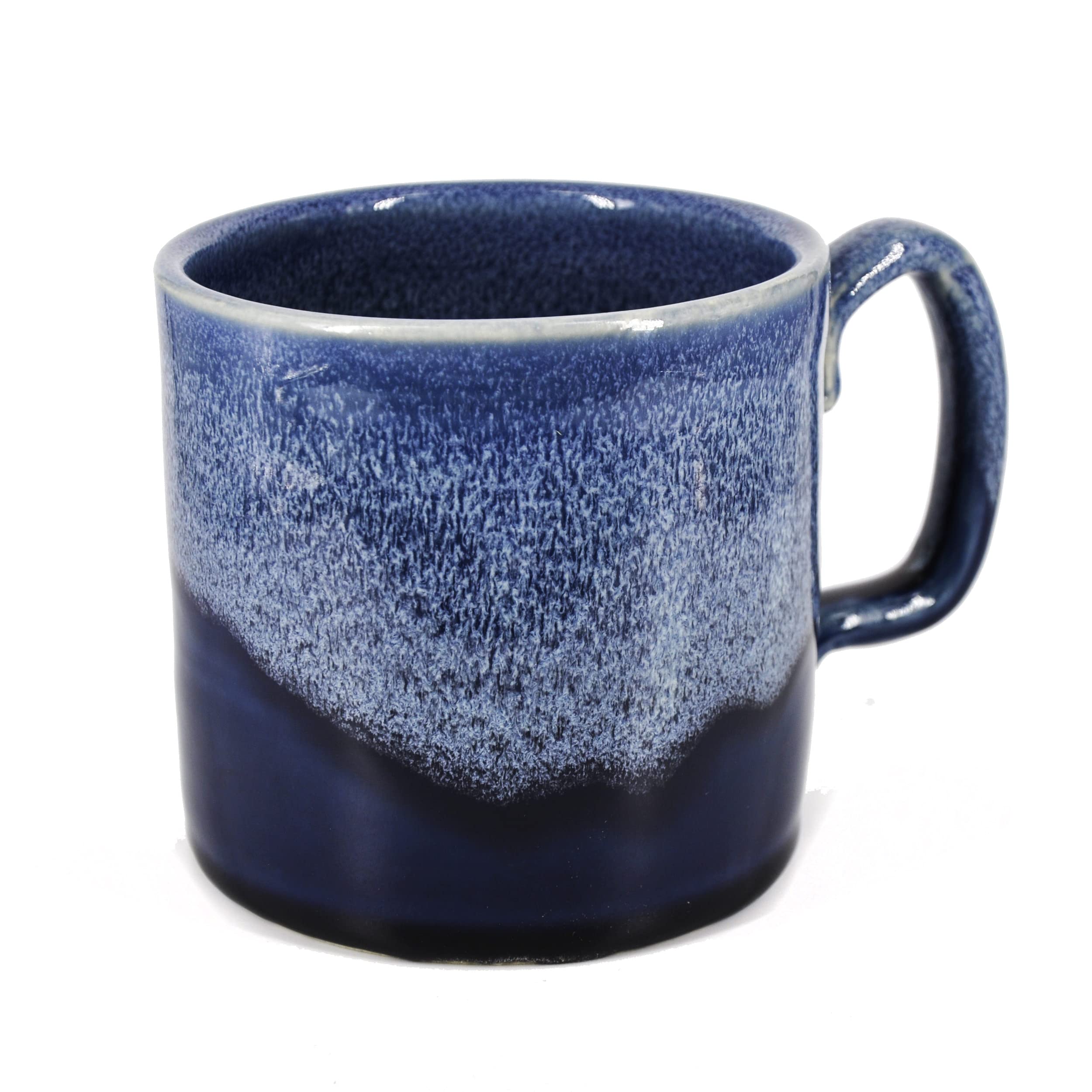 SnowSwept Studio Handmade Ceramic Clay Coffee Mug  14oz Ol Blue