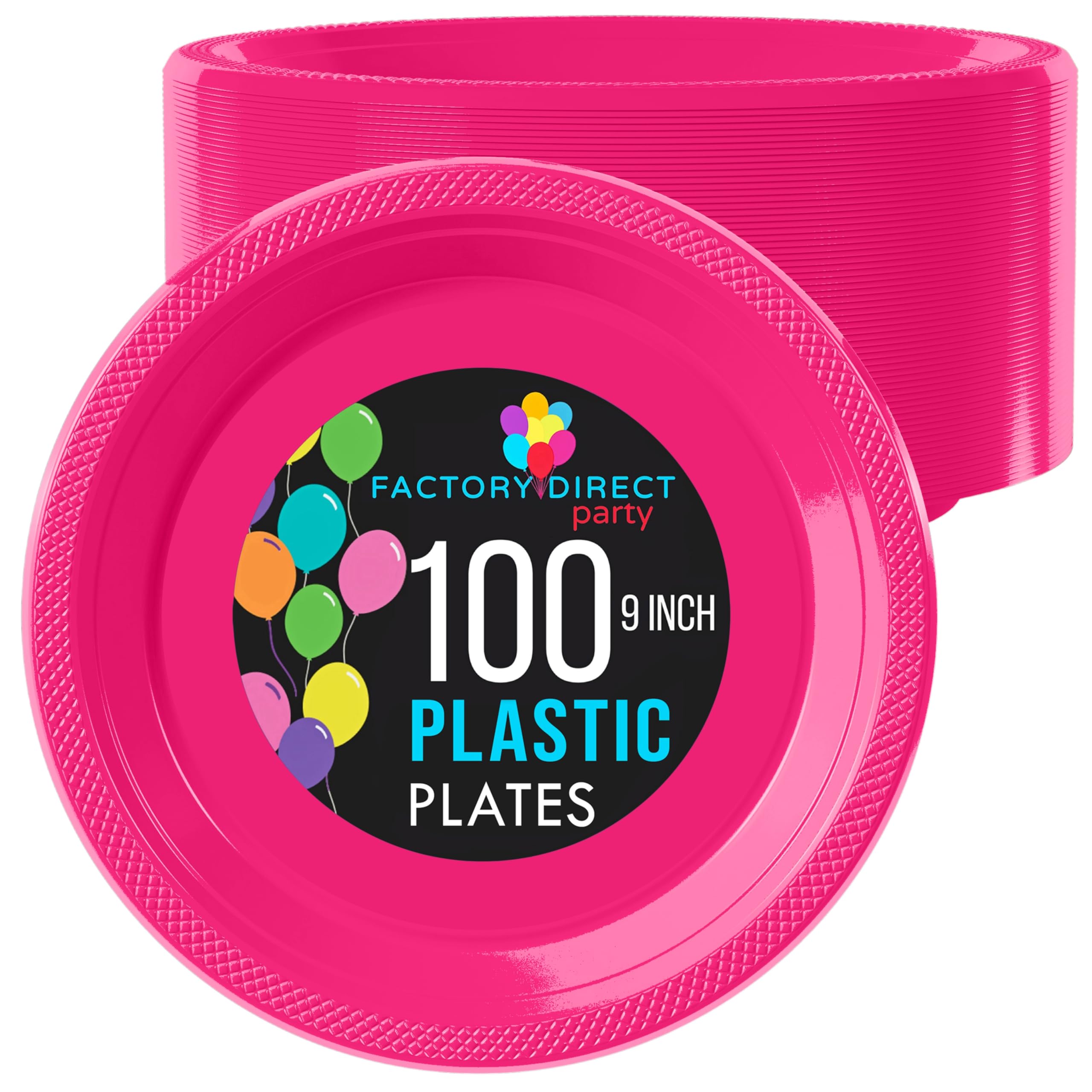 Exquisite Cerise Plastic Plates For Party 9 Cerise Disposable Plates For Party Supplies 100 Pcs Disposable Dinner Plate Heavy