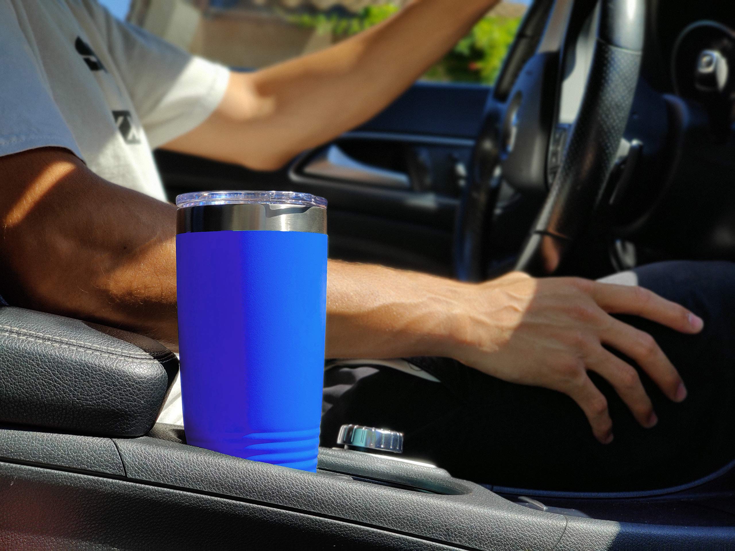 Lasergram 20Oz Vacuum Insulated Tumbler Mug, Ma Medical Assistant, Personalized Engraving Included (Dark Blue)