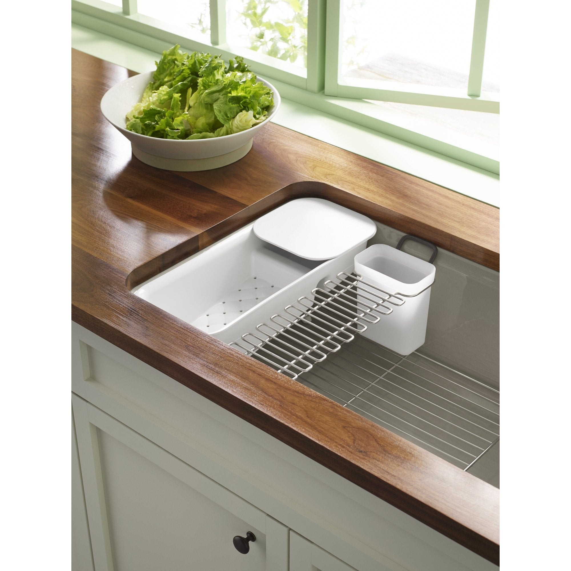 Kohler K-6239-0 15-11/16'' X 6-7/8'' Rinsing Colander With Cutting Board White