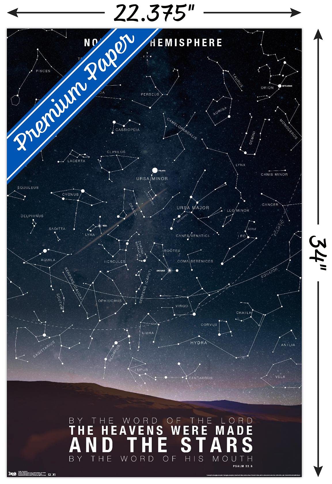 Trends International The Stars Premium Wall Poster, 22.375'' X 34''