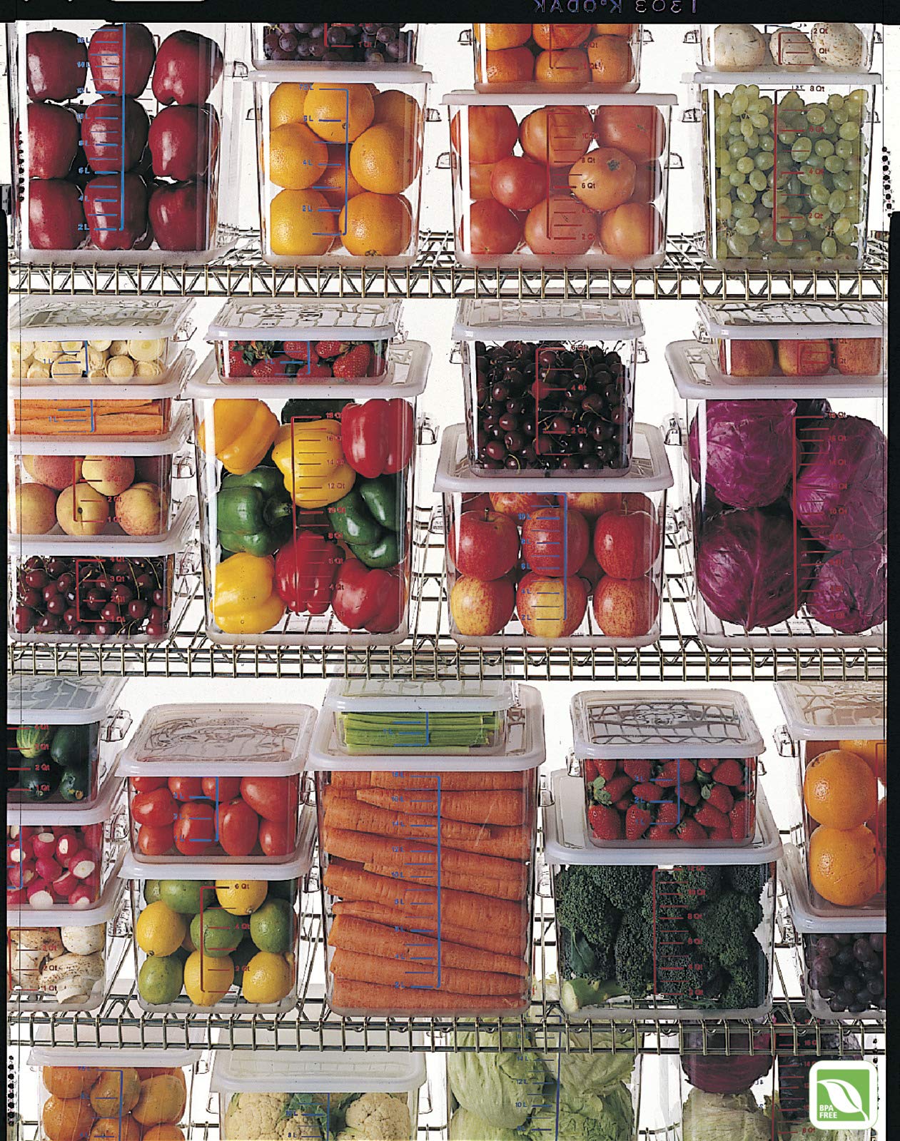 Rubbermaid Commercial Products, Space Saving Square Food Storage Container, 22 Quart, Clear, For Kitchen/Sous Vide/Meal Prep