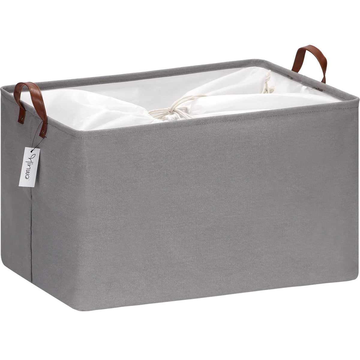 Hinwo 70L Extra Large Storage Bins, Closet Organizers and Storage, Foldable Clothes Storage Baskets with Handles, Containers for