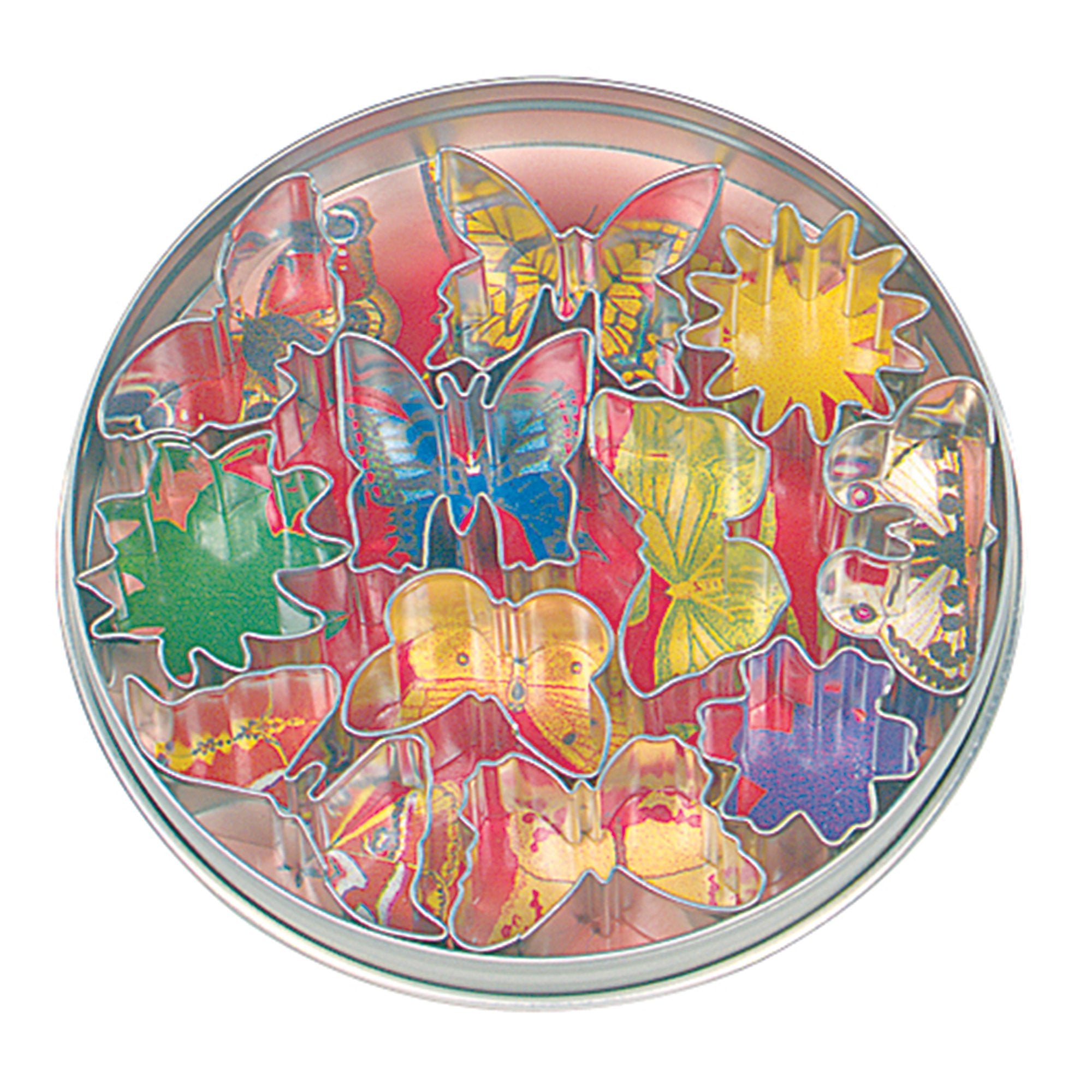 Fox Run Mini Flower And Butterfly 11 Piece Cookie Cutter Set