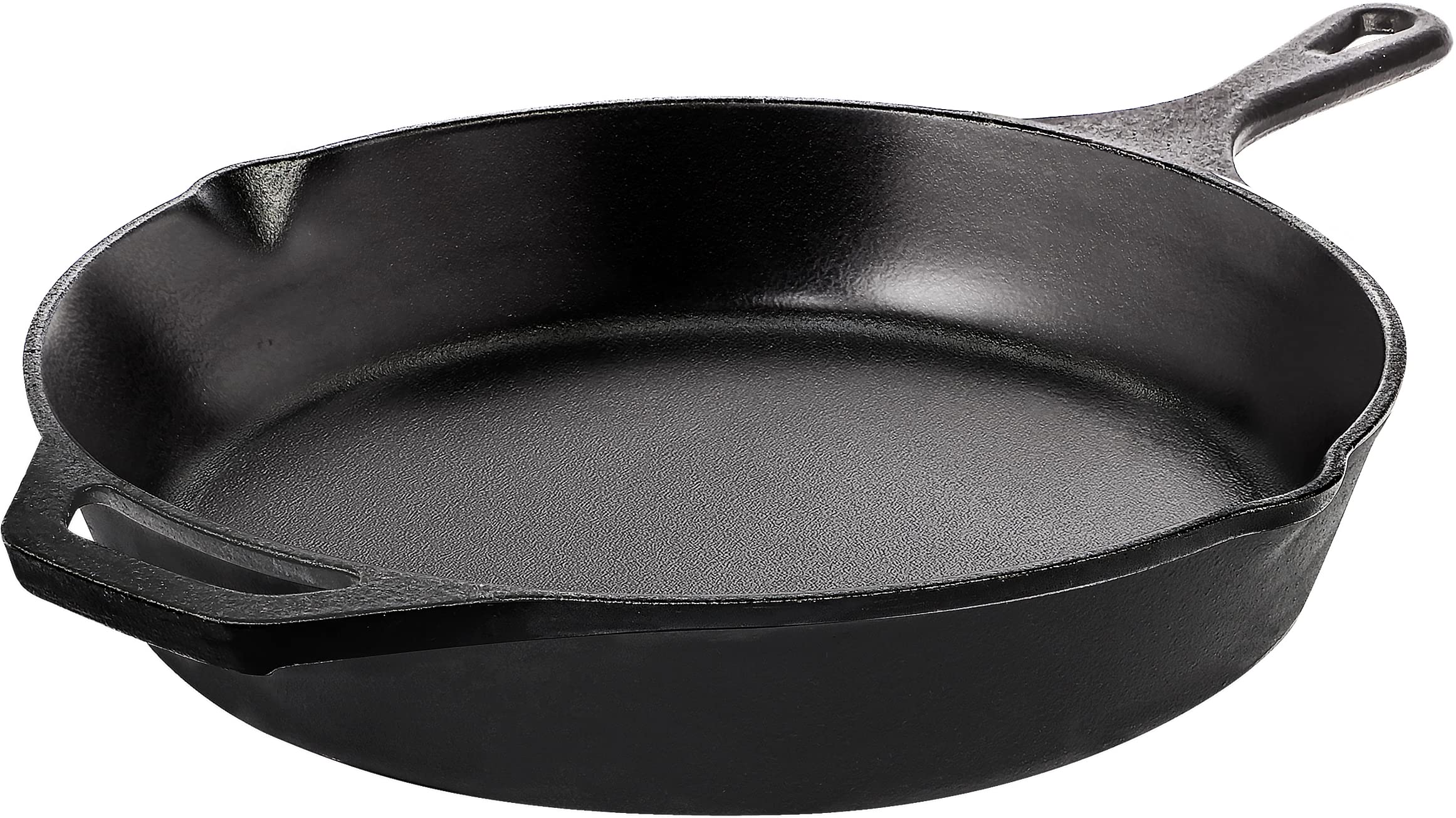 Utopia Kitchen Saute Fry Pan - Chefs Pan, Pre-Seasoned Cast iron Skillet - Frying Pan 10.25 Inch - Safe Grill Cookware for Indoo