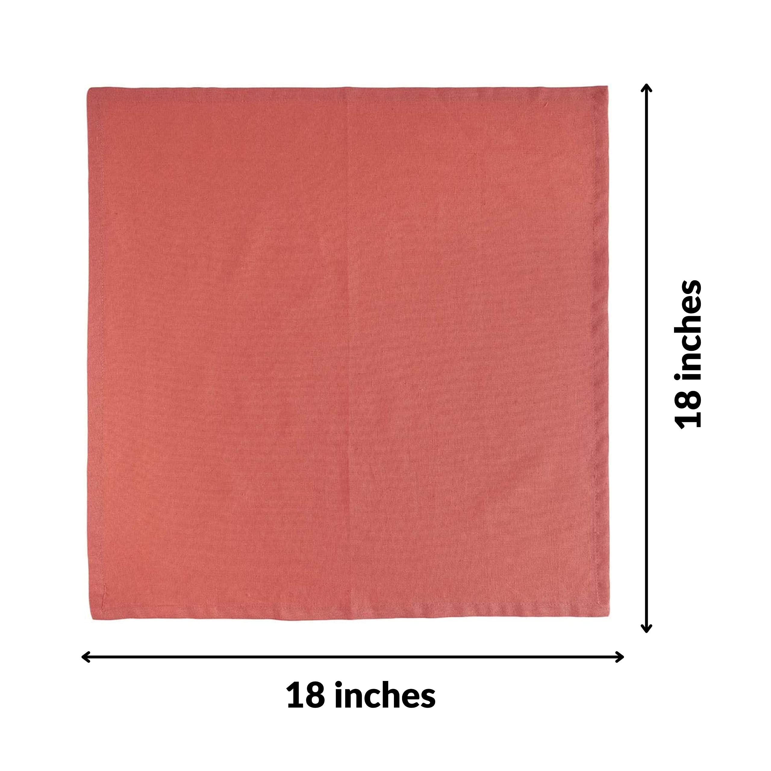 Fingercraft Cloth Napkins Cotton Linen Blend Fabric 12 Pack Premium Quality Mitered Corners For Every Day Use Napkins Are Pre Sh