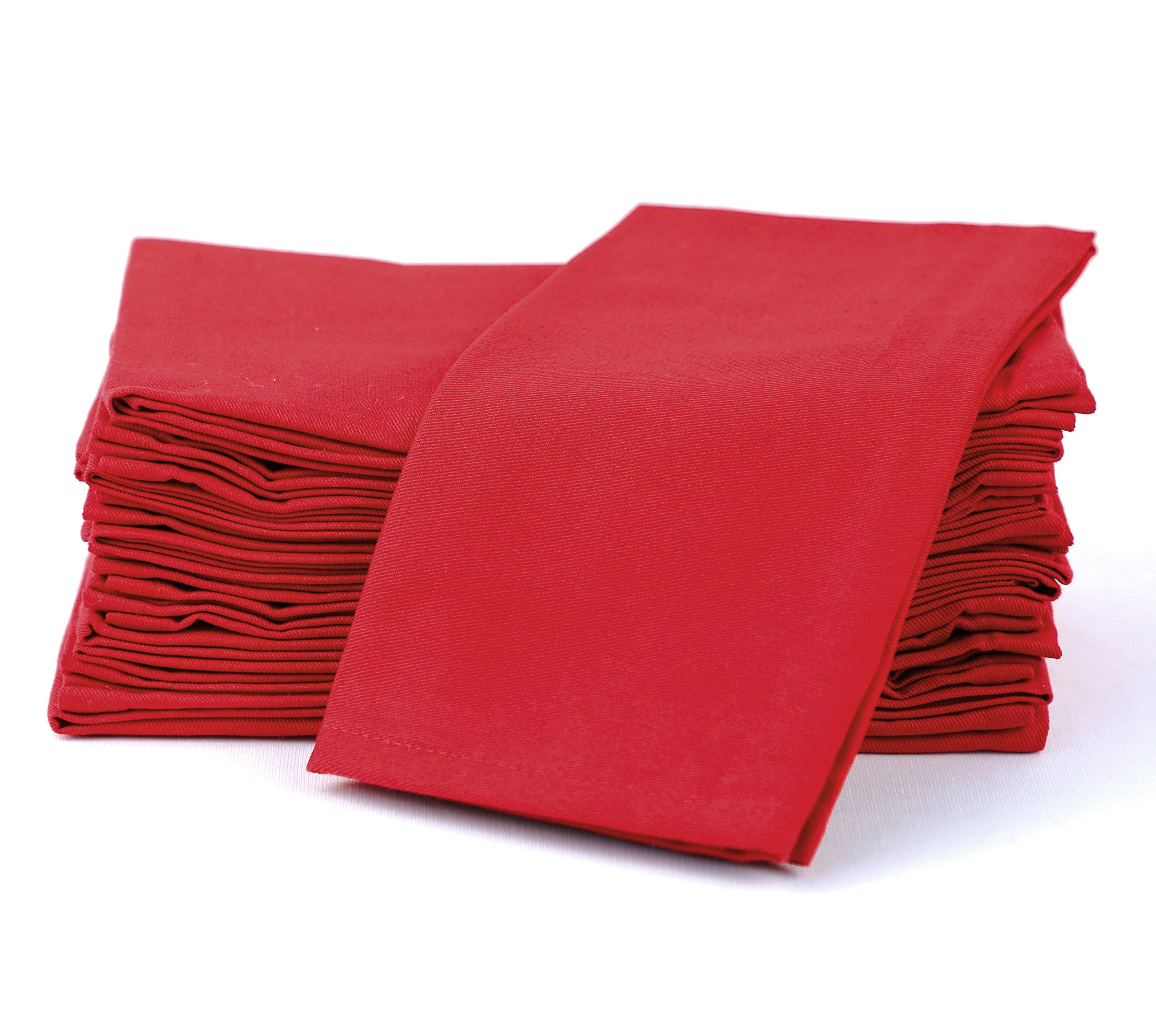 Amour Infini Cotton Cloth Napkins Set Of 12 Washable Soft Premium Hotel Quality 18X18 Inch Dinner Napkin For Parties, Weddings A