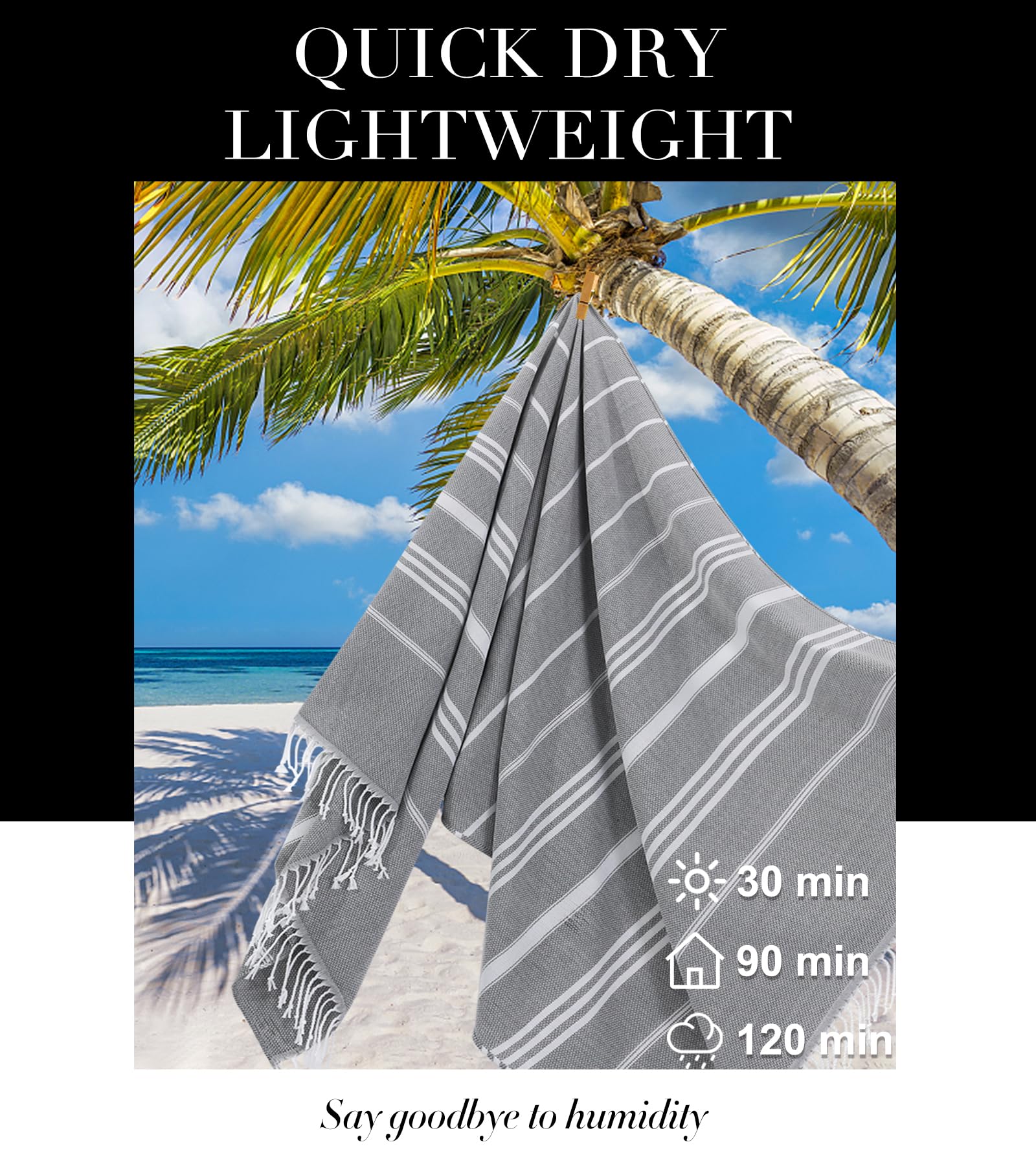 Extra Large Throw Blanket Giant Turkish Beach Towel Airplane Travel Essentials Camping Gear Must Haves Accessories Flight Hawaii