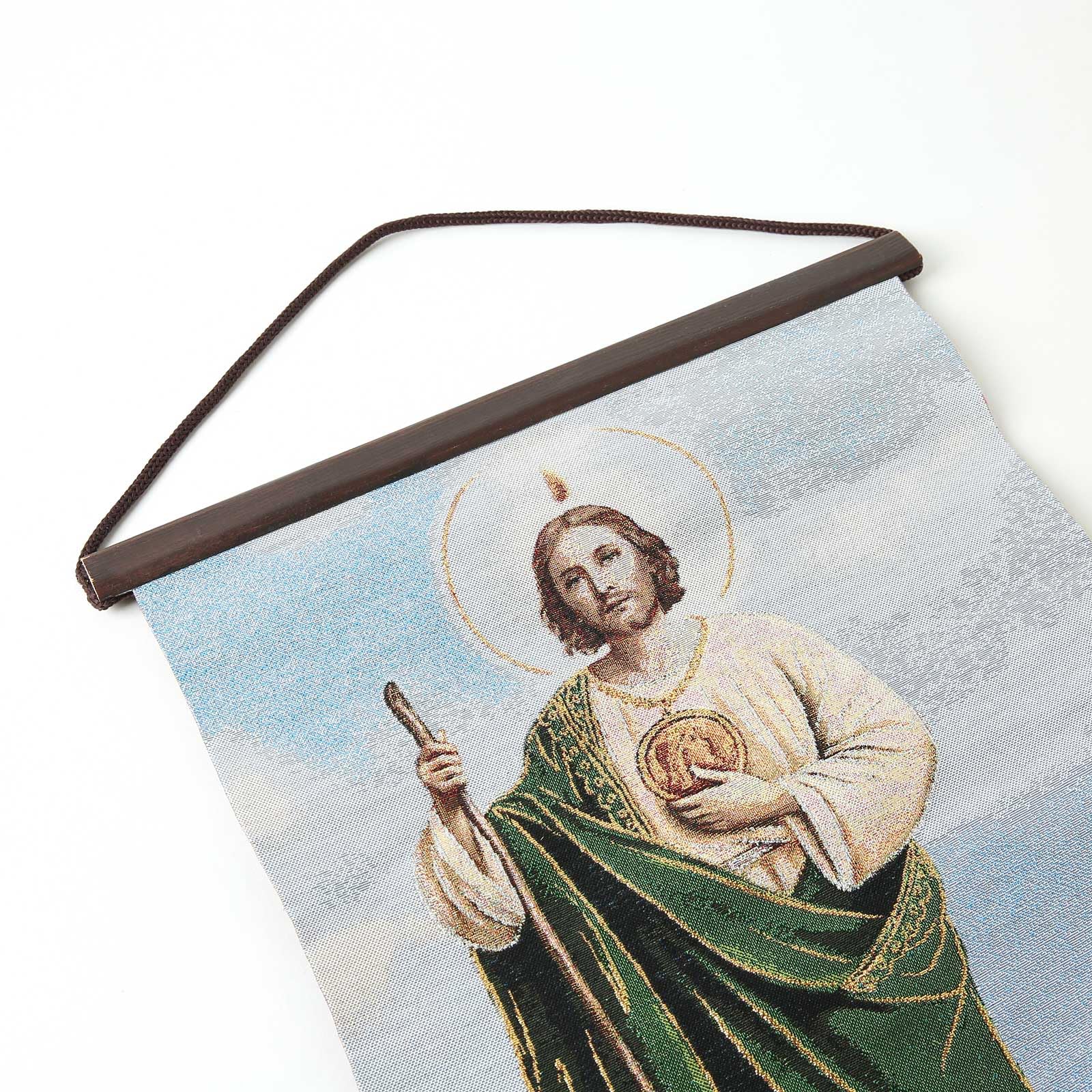 Hzman Saint Jude Painting Retro Handmade Weave Wall Art Decor Holy Thaddaeus Christ Aesthetic Picture For Living Room Bedroom Wo