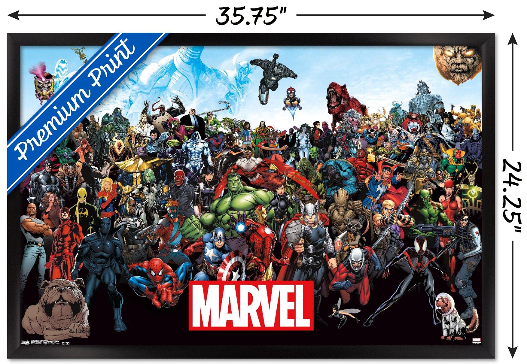 Trends International Wall Poster Marvel The Lineup, 22.375 X 34