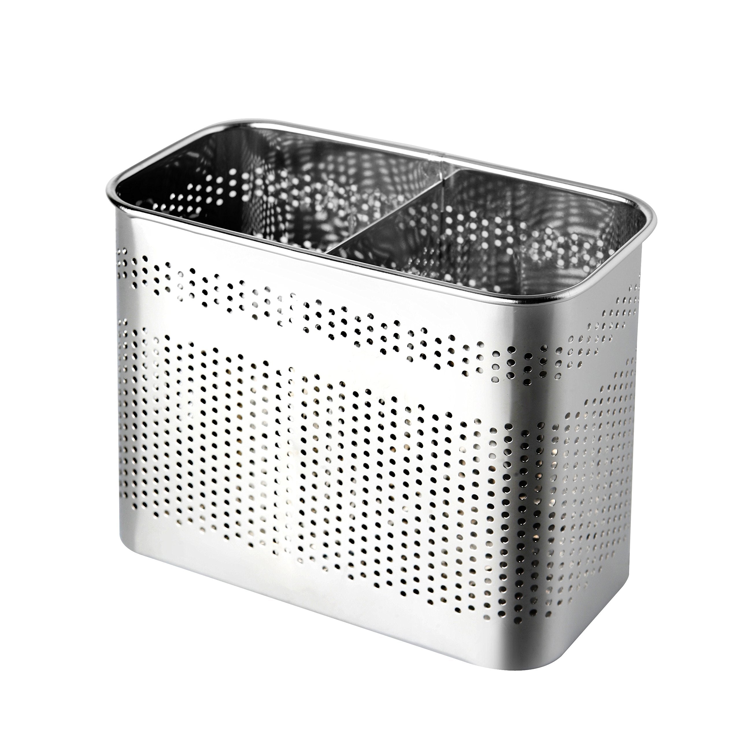 Stainless Steel Cutlery Utensil Holder (Medium Square) Chopsticks Holder For Dishwasher
