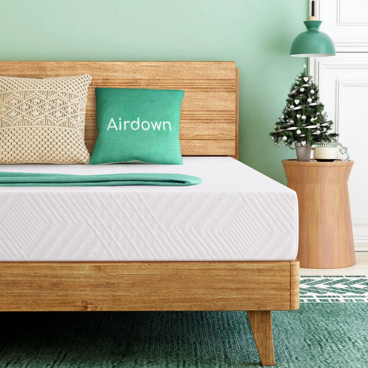 Full Mattress, 10 Inch Memory Foam Mattress In A Box, Medium Firm Green Tea Full Size Mattress For Cool Sleep & Pressure Relief,