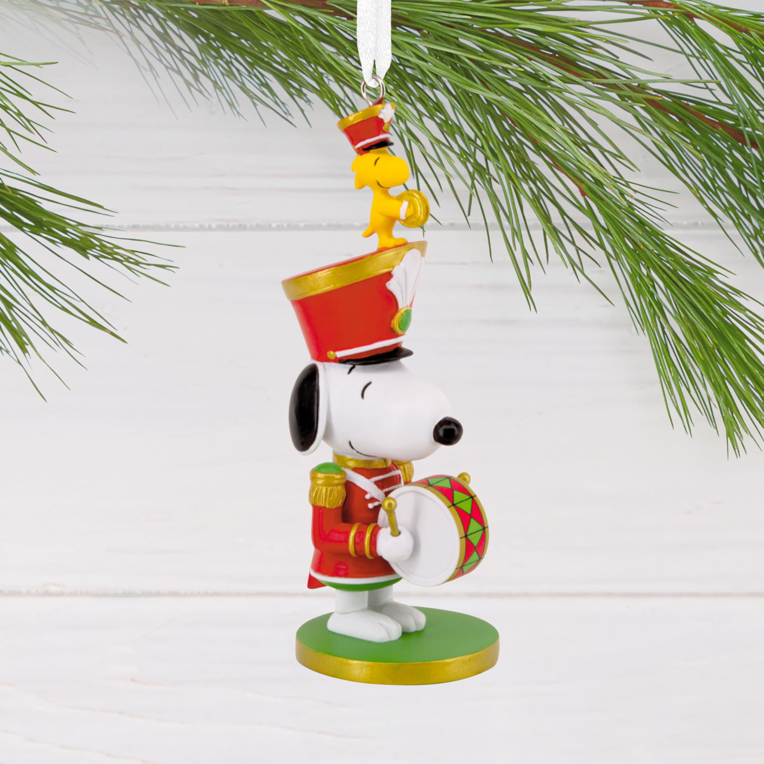 Hallmark Peanuts Snoopy Nutcracker Christmas Ornament, Resin, Model 3HCM4688, Perfect Gift for Peanuts Fans