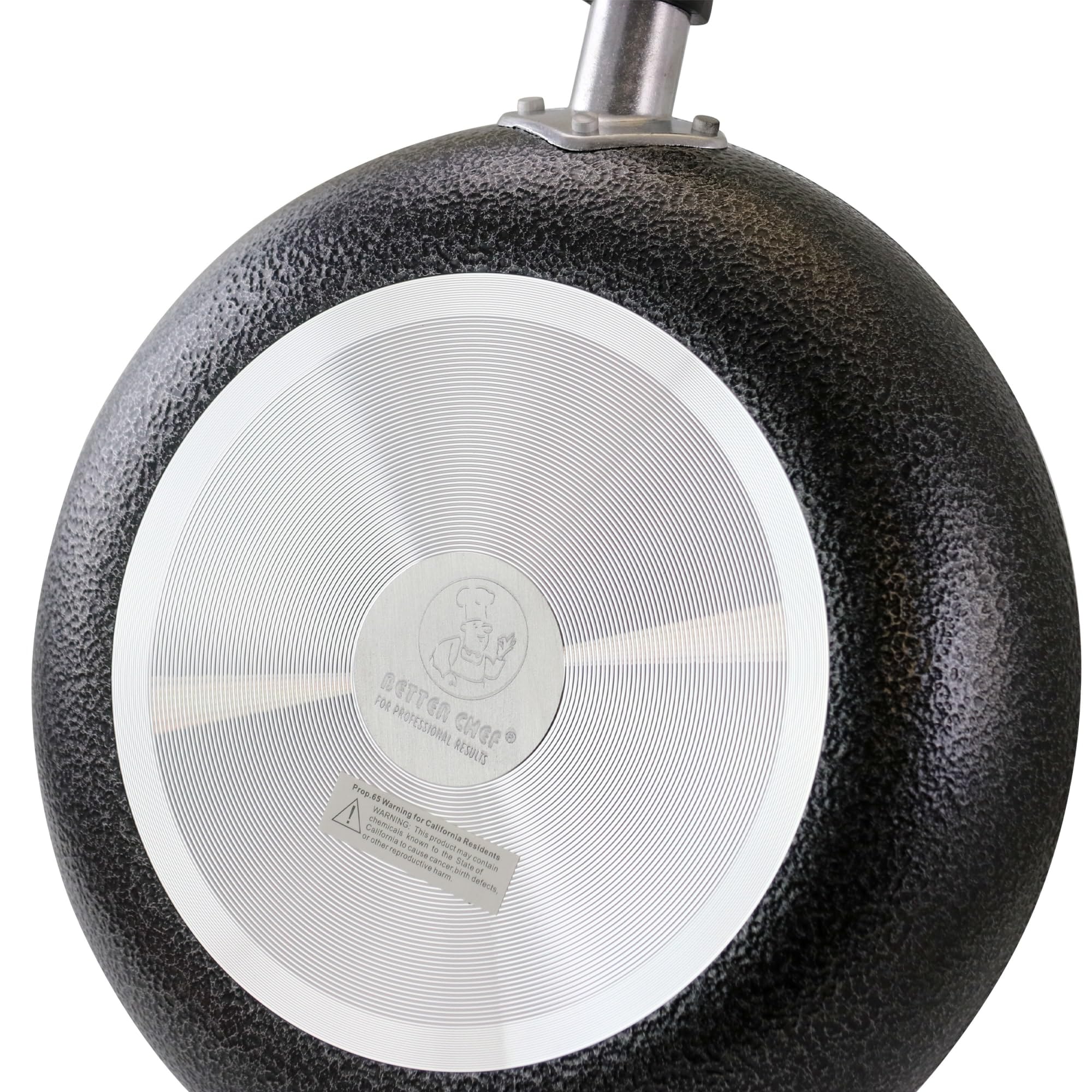 Better Chef 12-Inch Heavy Gauge Aluminum Non-Stick Fry Pan, Black