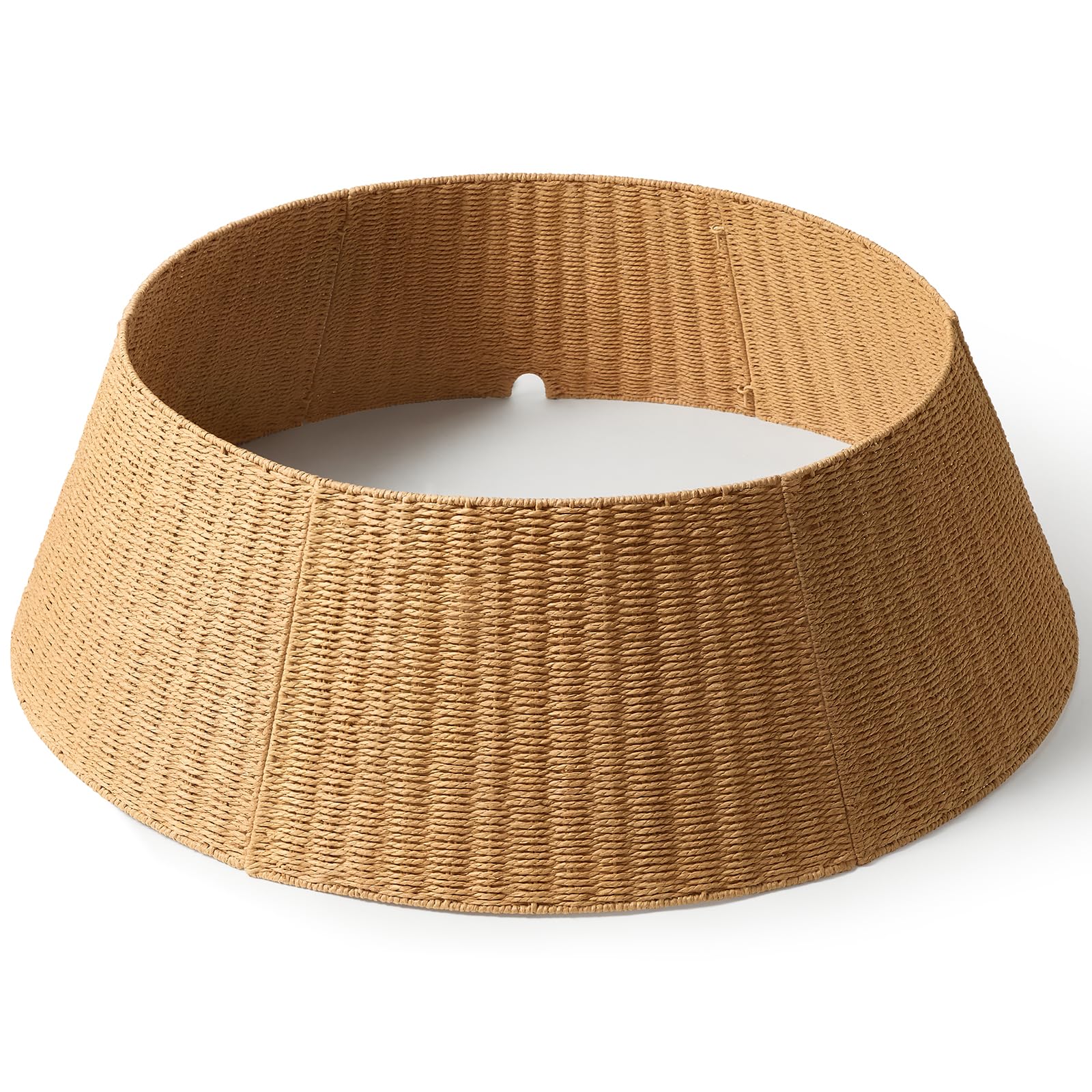 42in Extra Large Christmas Tree Collar - Wicker Woven Tree Collars for Artificial Trees - Handmade Rattan Rustic Farmhouse Baske
