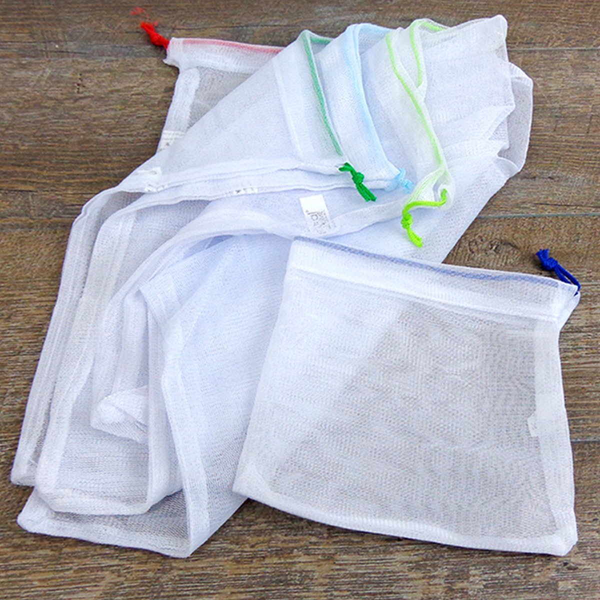 Natural Home Reusable Produce Bags, Other-Size, White