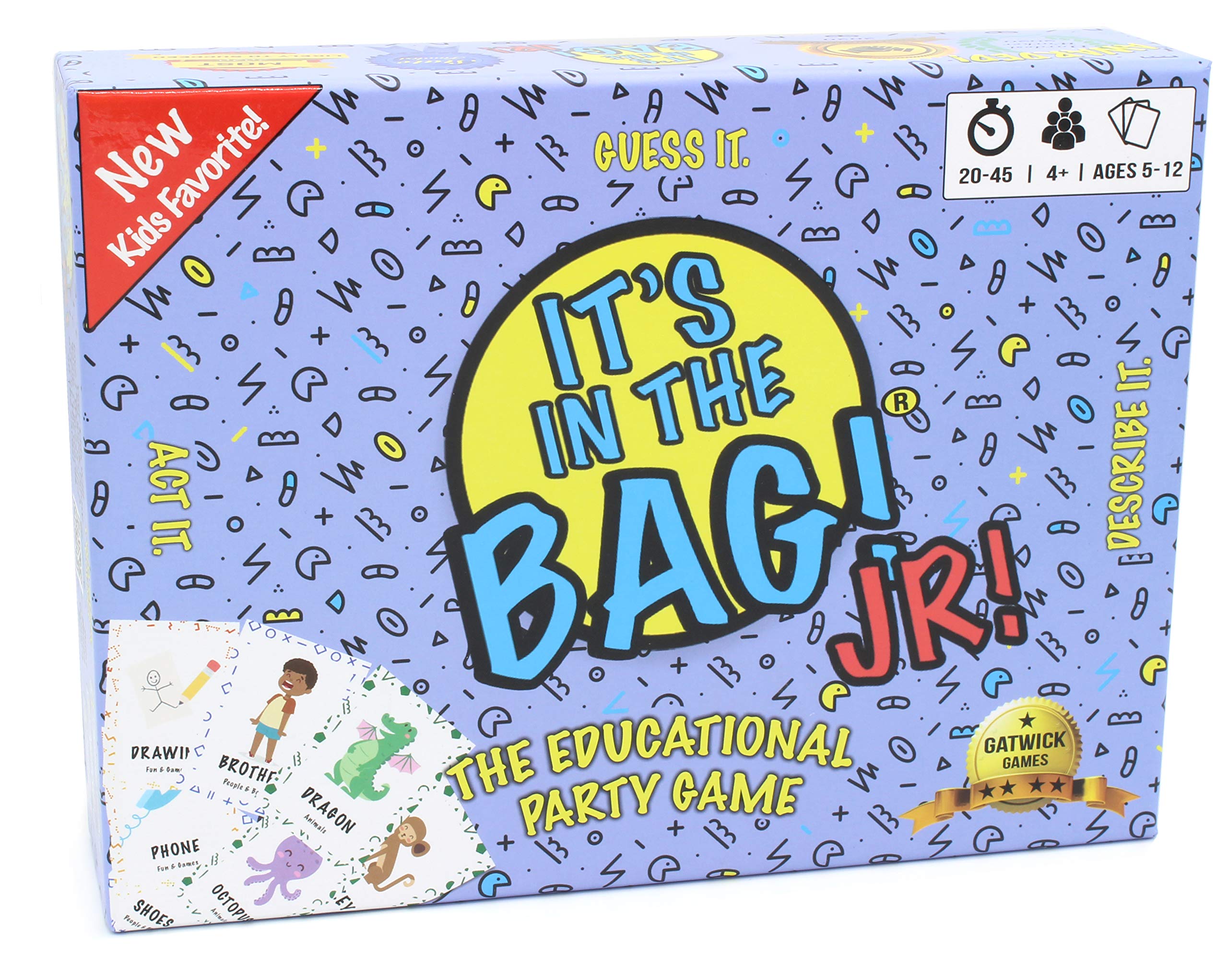 It'S In The Bag! Jr. - A Charades Game For Kids And Family! - Interactive Picture Charades Board Games For Family Night, Board G