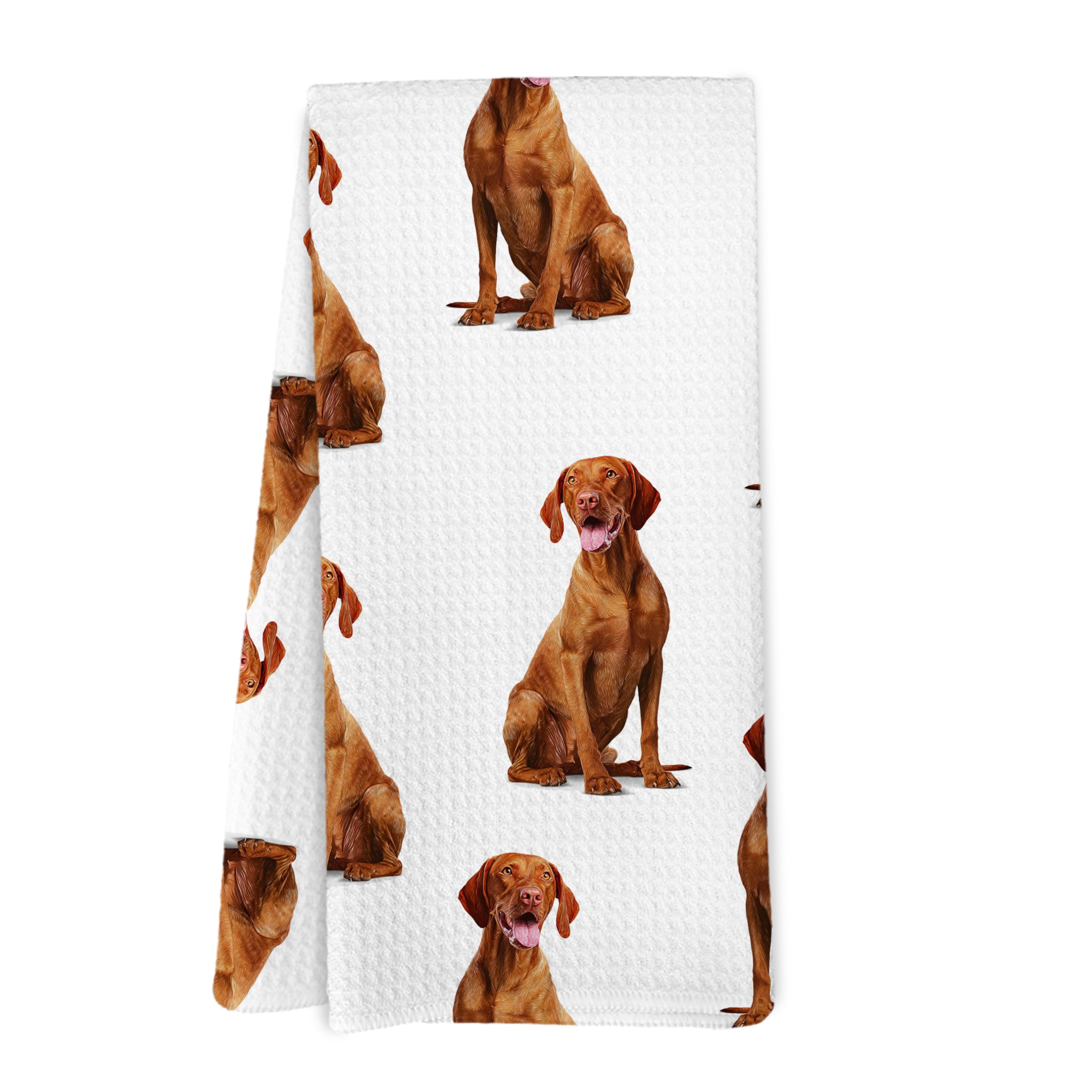 Yorhifa Vizsla Gifts Kitchen Towels, Vizsla Dog Gifts for Women Men Dish Tea Towels for Kitchen Bathroom Decor, Dog Lover Gifts 