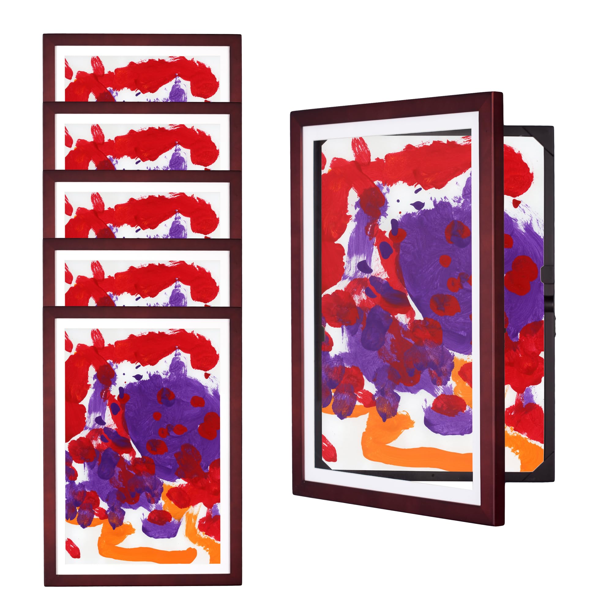 Dynamic Frames Front-Open Art Frame 6-Pack - for 12x18 Items, Store up to 50 Per Frame, Vertical or Horizontal, 14.75 x 20.75 Ou