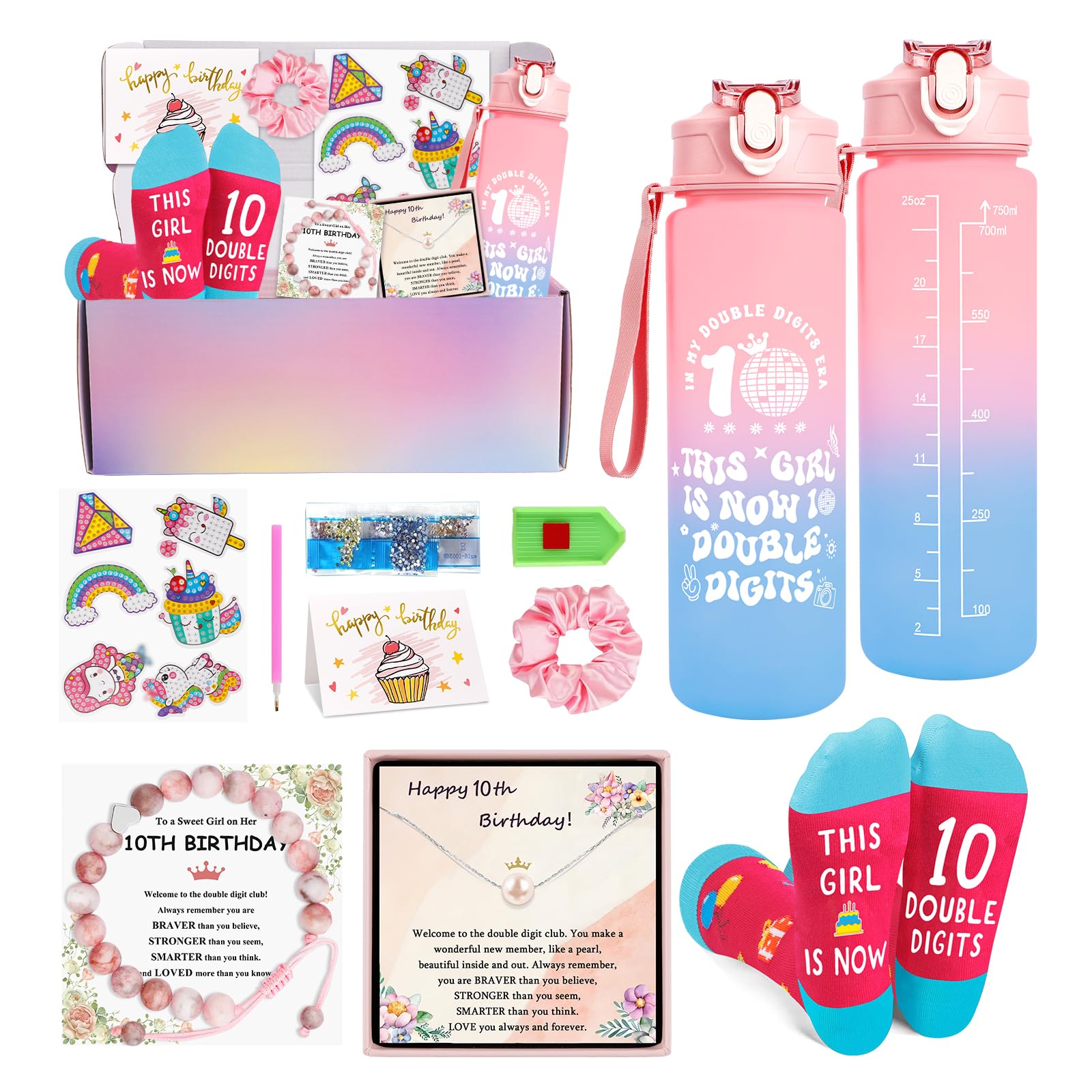 Juesly Gifts for 10 Year Old Girl, 10 Year Old Girl Birthday Gifts for Daughter, Granddaughter, Niece,10th Birthday Gift for Gir
