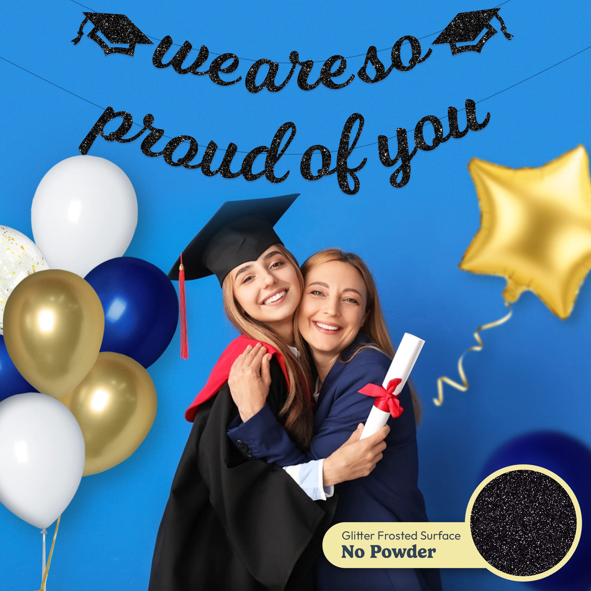 House Of Party We Are So Proud Of You Graduation Banner 2024 | Congratulations Banner For Graduation Decorations Class Of 2024 |