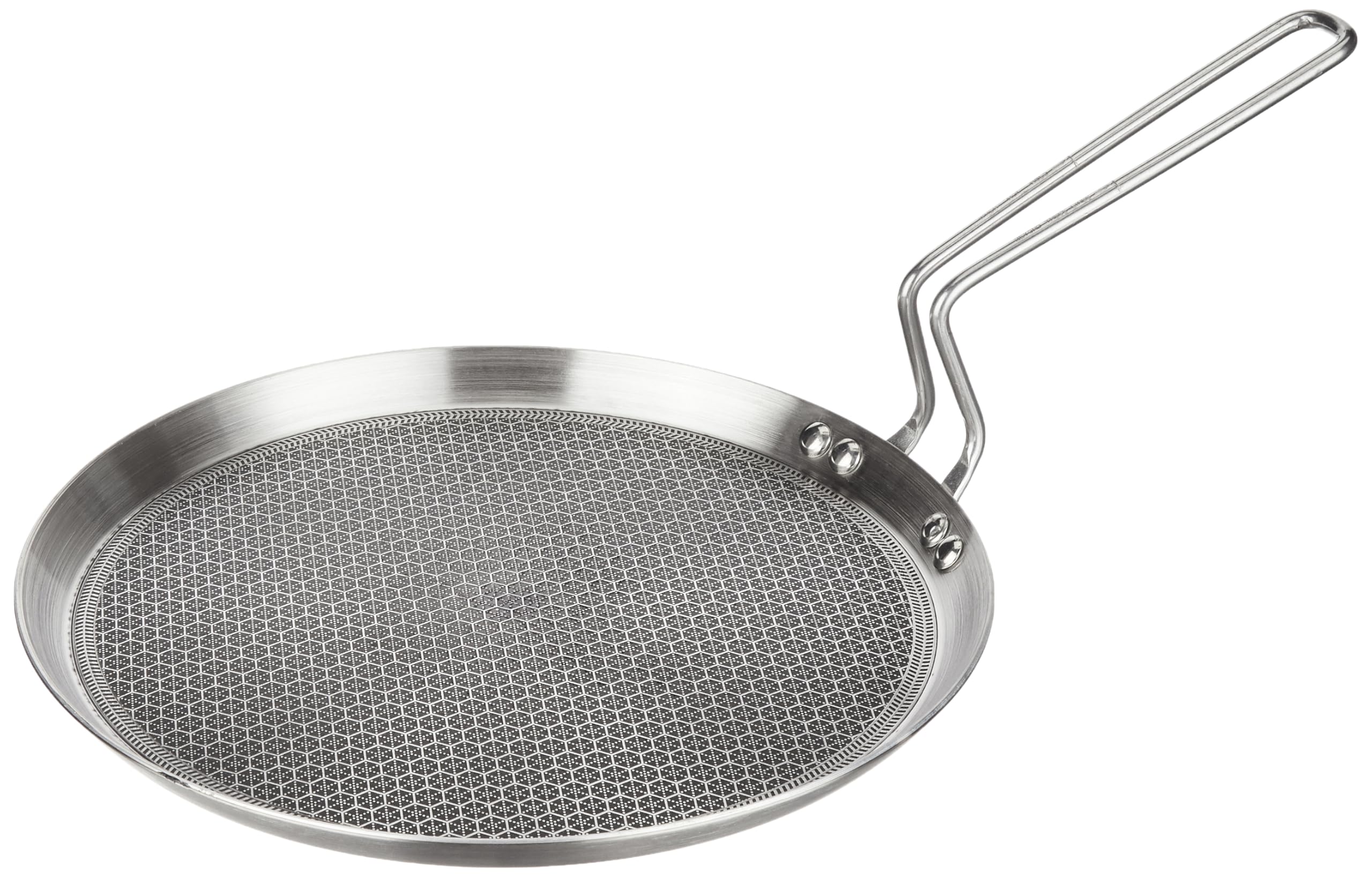 Amazon Brand - Solimo Triply Stainless Steel Tawa 28 Cm Diameter With Honeycomb Design (Induction Friendly)