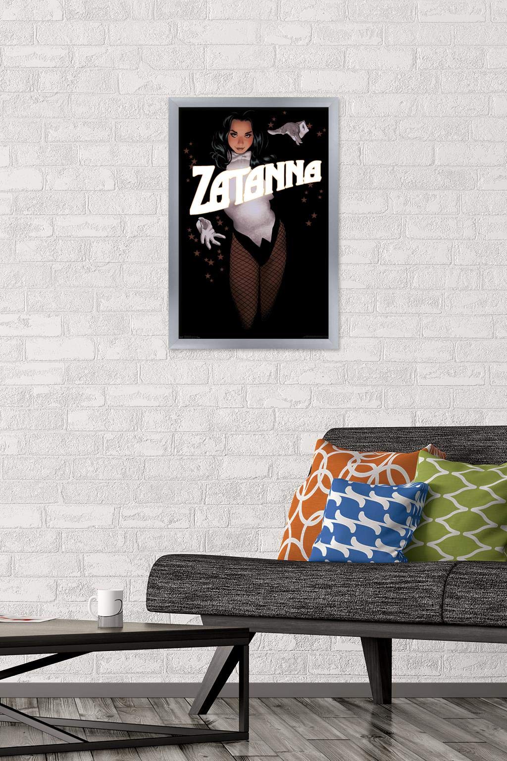Trends International Dc Comics - Zantanna - Alex Ross Portrait Wall Poster, 14.725'' X 22.375'', Silver Framed Version