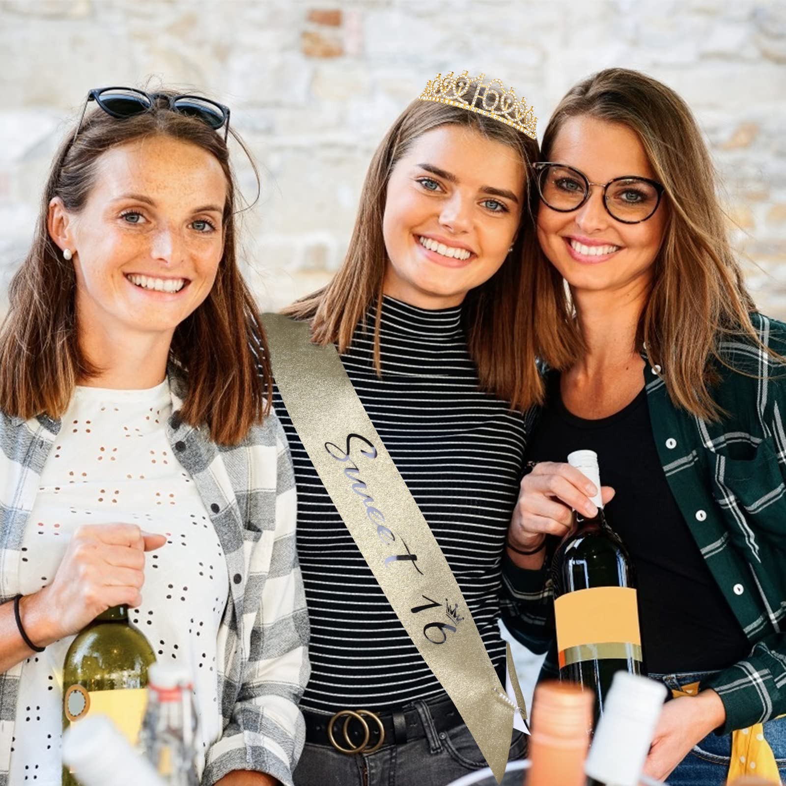 16Th Birthday Tiara And Sash Kit-  ''Sweet 16 ''Birthday Decorations 16Th Birthday Party Gifts Birthday Party Supplies For Girls