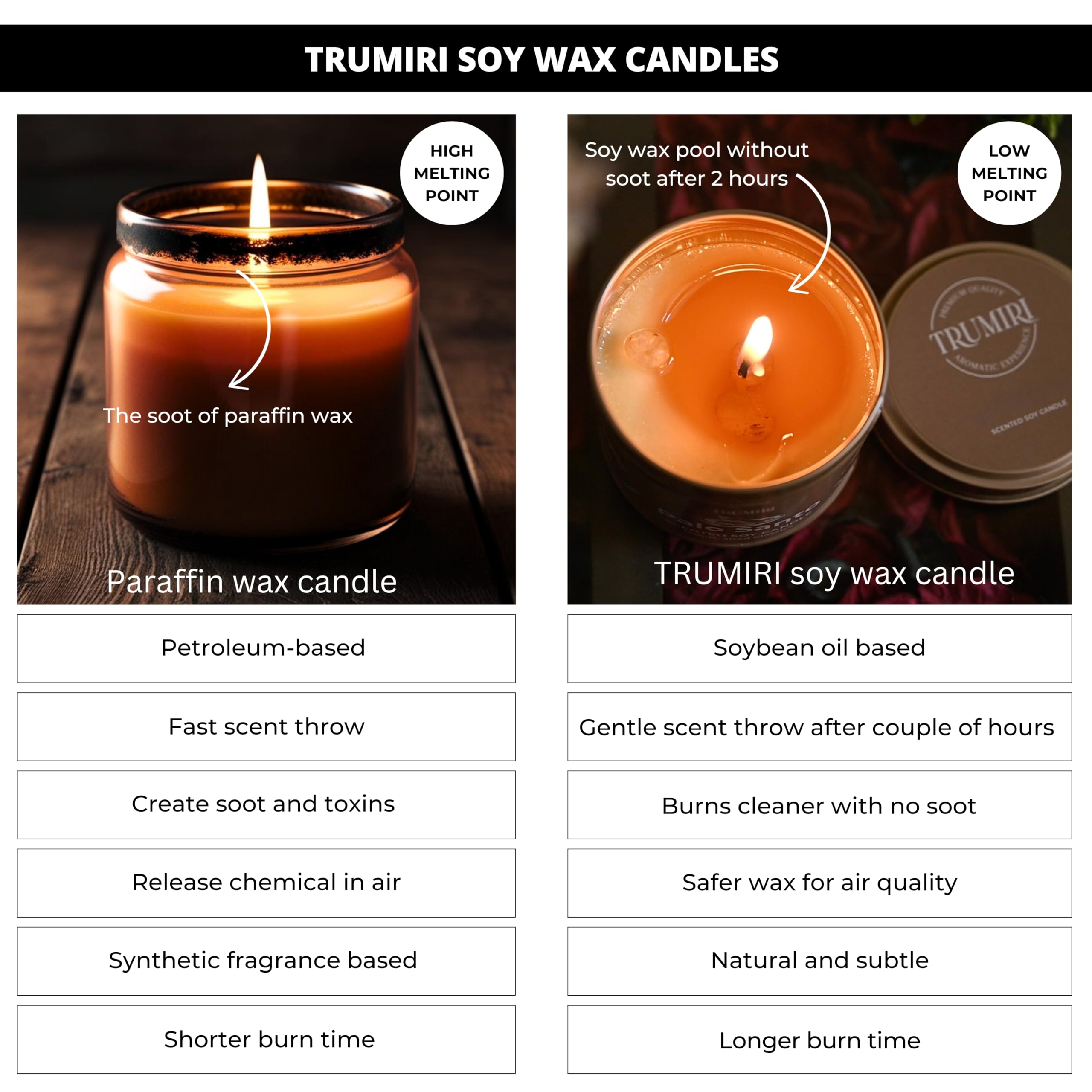 Love Spell - Scented Candles for Women & Men with Rose Petals and Crystals - 5oz Soy Clean Organic Non Toxic - Velas Arom  ticas