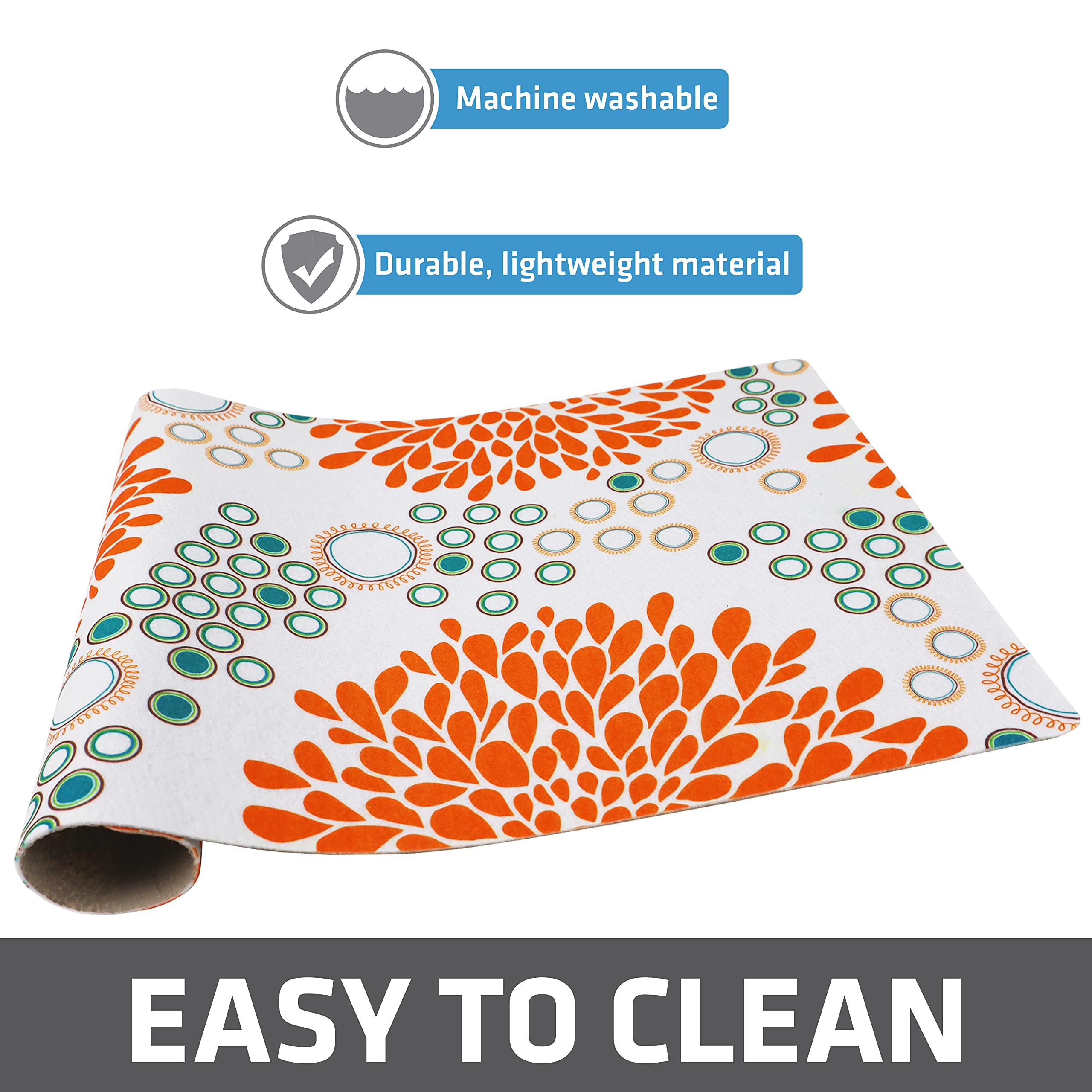 Drymate Pet Bowl Placemat, Dog  Cat Food Feeding Mat - Absorbent Fabric, Waterproof Backing, Slip-Resistant - Machine Washabledu