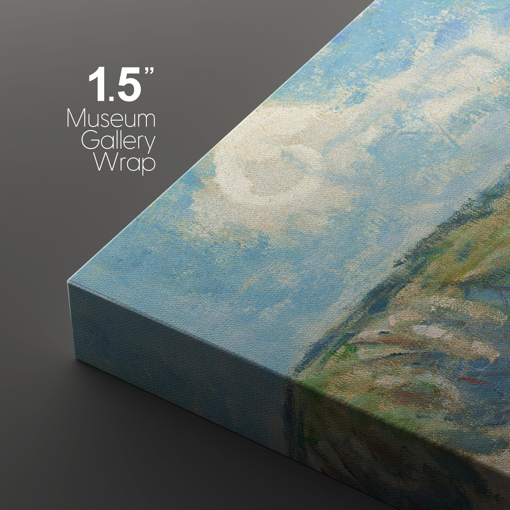 Wall26 Canvas Print Wall Art Set Path Through The Corn At Pourville By Claude Monet Cultural Historic Oil Painting Fine Art Repr