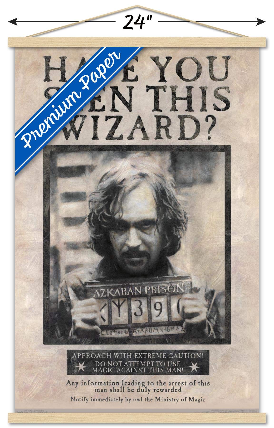 Trends International The Wizarding World: Harry Potter - Sirius Black Wanted Poster Wall Poster, 22.375'' X 34'', Premium Print