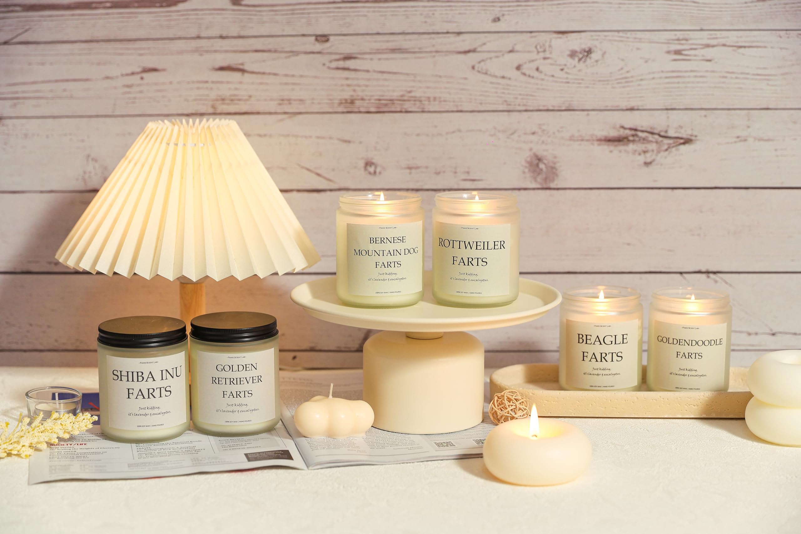 Bernese Mountain Dog Gifts & Decor, Dog Mom Gifts for Women - Lavender & Eucalyptus, Crafted by Natural Soy Wax & Natural Essent