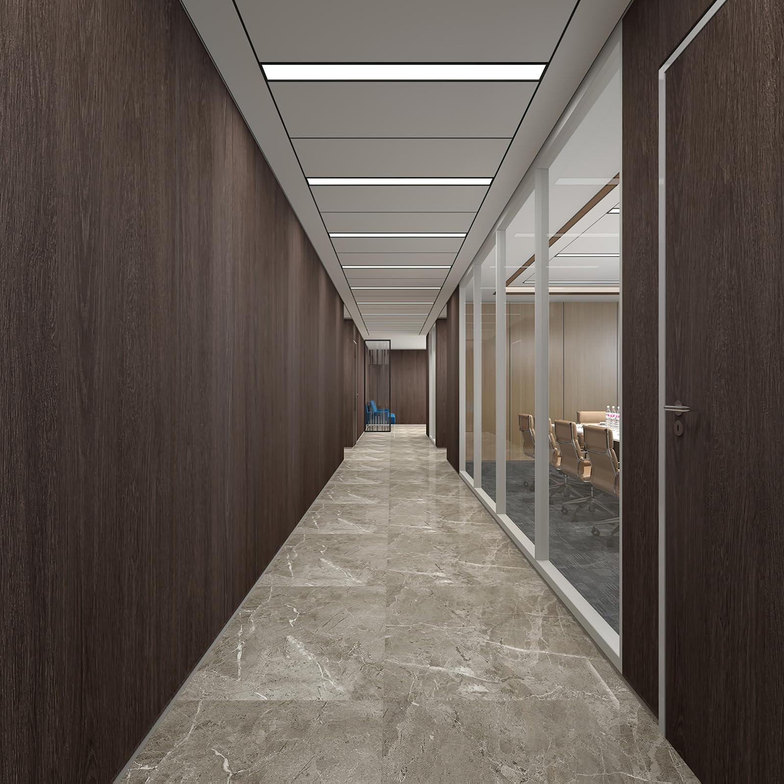 48X354Inch Extra Wide Dark Brown Wood Grain Wallpaper Peel Stick Black Walnut Texture Contact Paper Air Guide Slot Design Matte